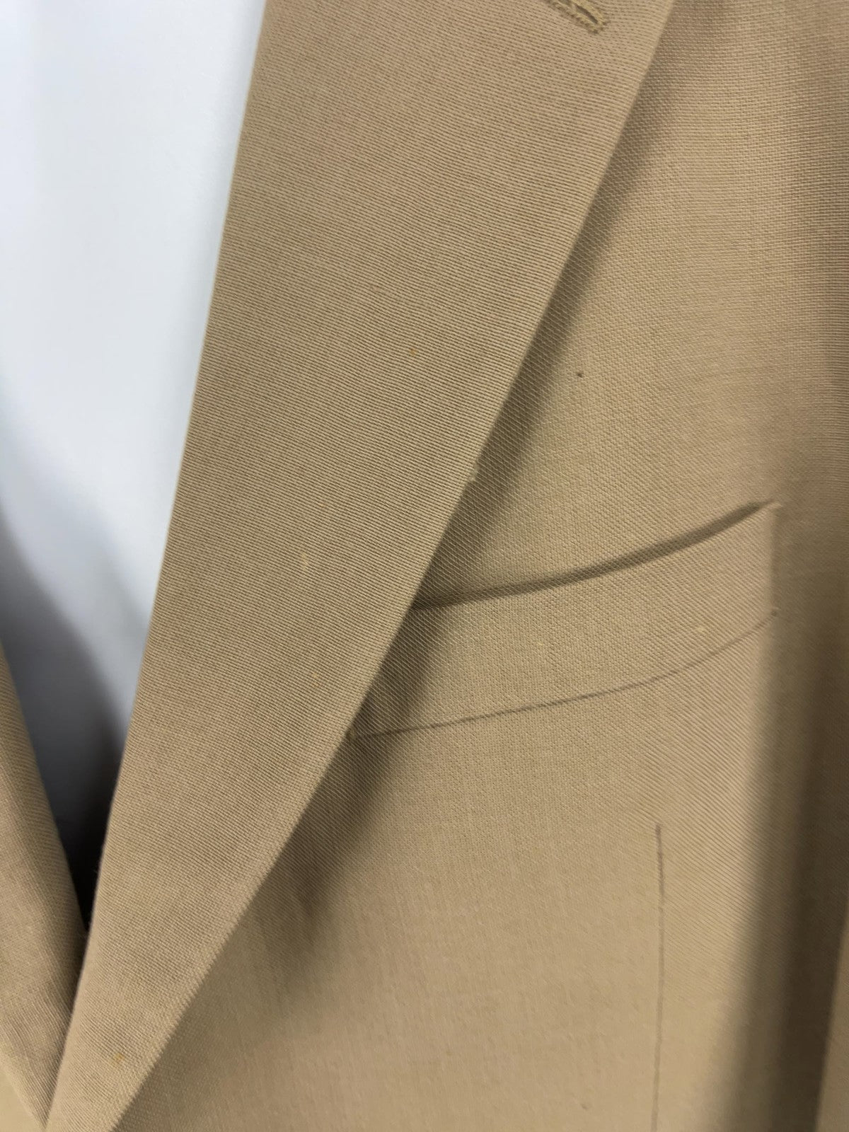 Nicklaus Tan Wool Blend 2 Button Single Vented Notch Blazer Sport Coat 43R