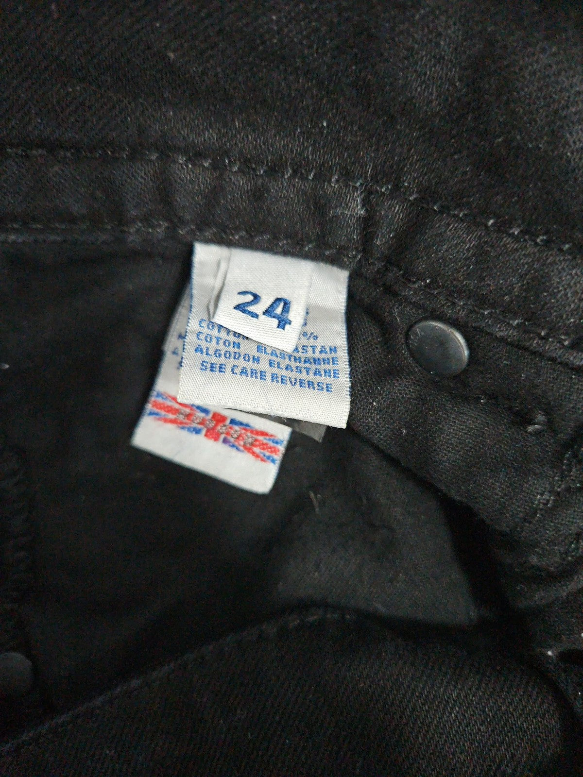 Hudson Black Bootcut Flap Pocket Women's Denim Jeans 24 (28X28)
