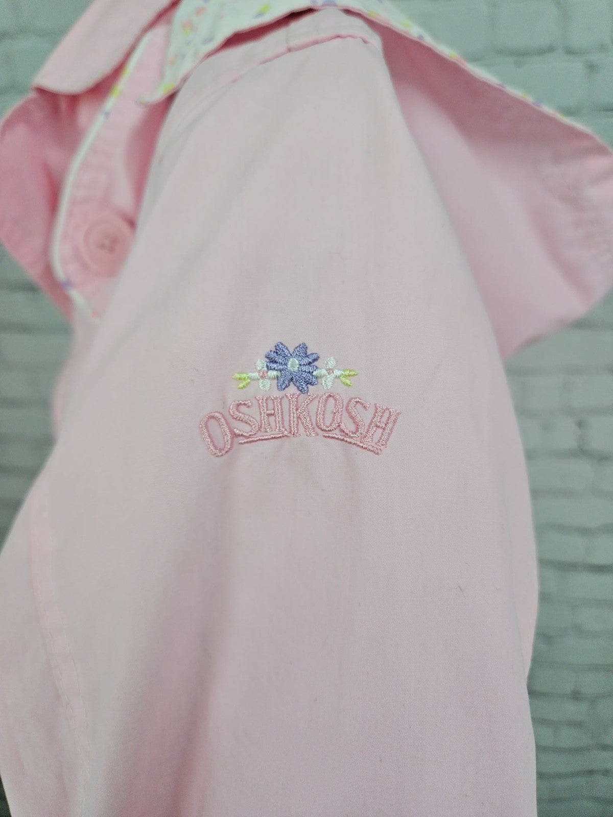 OshKosh Pink Double Breasted Belted Hooded Trench Coat Jacket Girls 6X