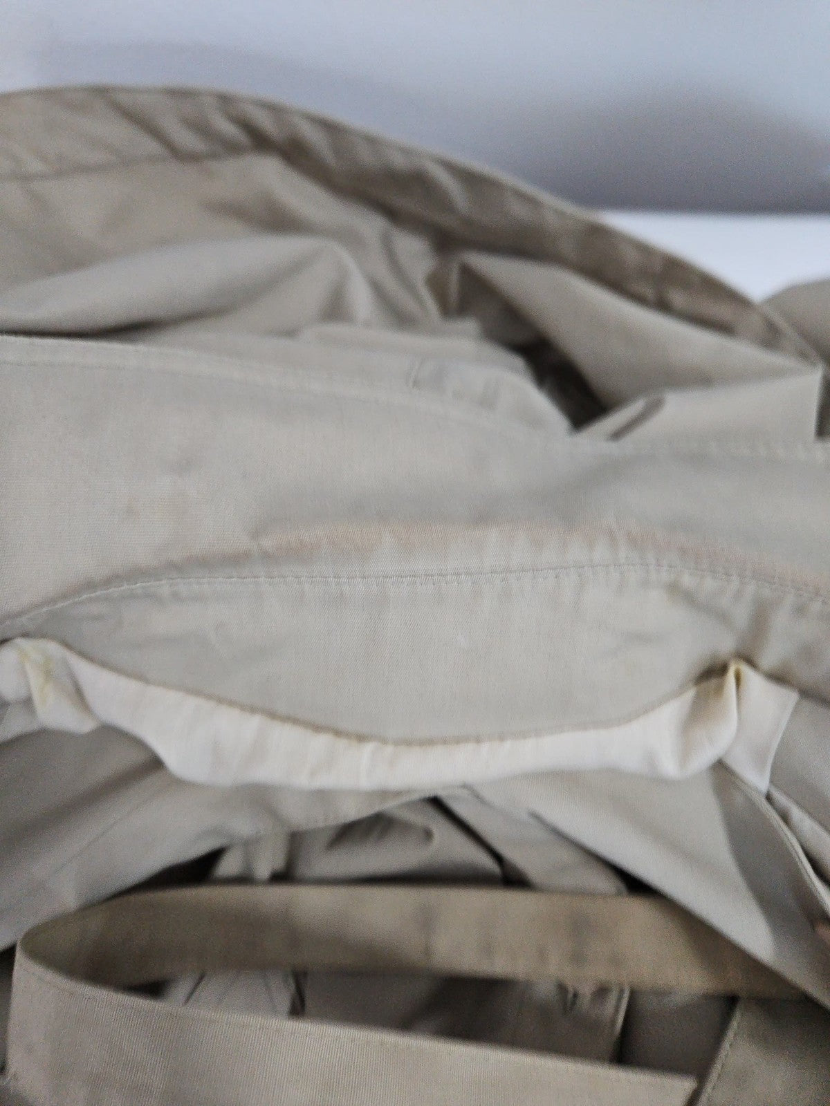 VTG London Fog Maincoats Khaki Hooded Belted Long Trench Raincoat Women's 12