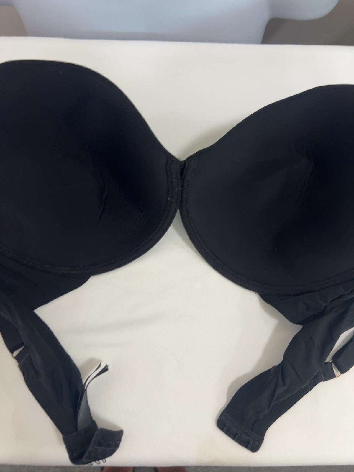 Natori Black Smooth Molded Cup Underwire Lace Strap T-Shirt Bra 38DDD
