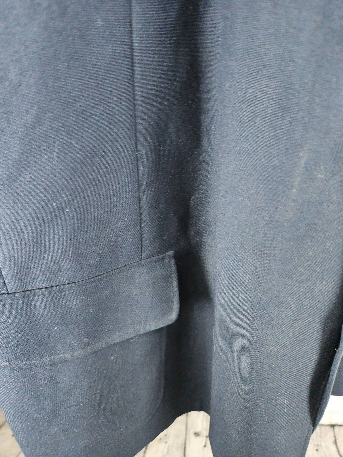 David Taylor Navy 2 Button Gold Button Single Vent Blazer Sport Coat 54R