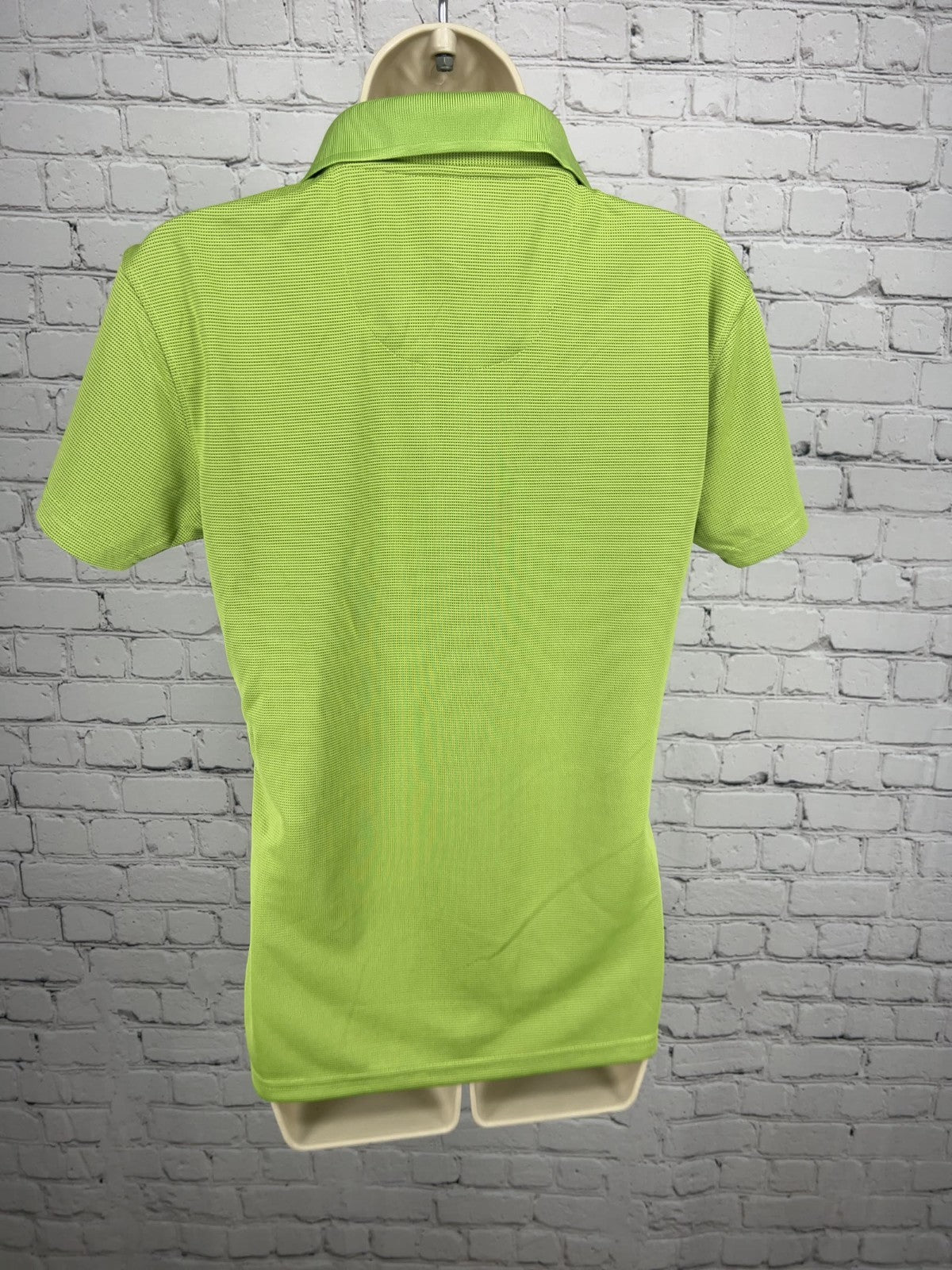 Skins Game Women Green Apple Bamboo Charcoal Dry Ply Performance Golf Polo Shirt