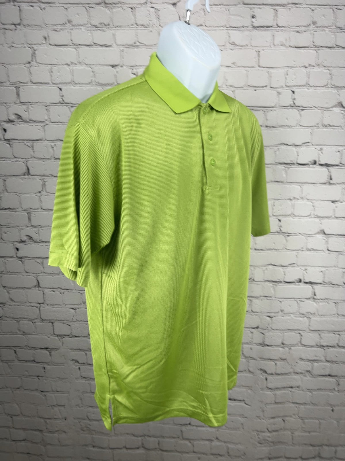 Skins Game Green Apple Bamboo Charcoal Dry Ply Performance Golf Polo Shirt Men's