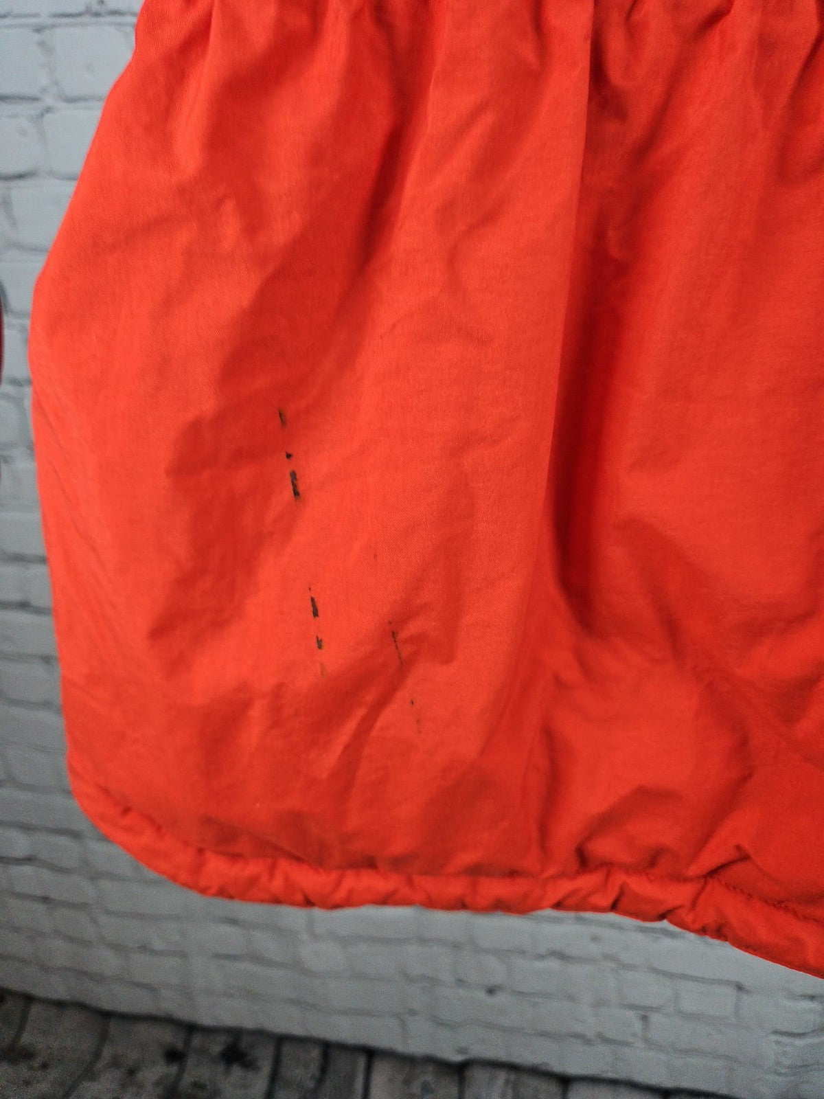 VTG APS CB Red Orange Nylon Insulated Cinched Waist Ski Jacket Womens 10