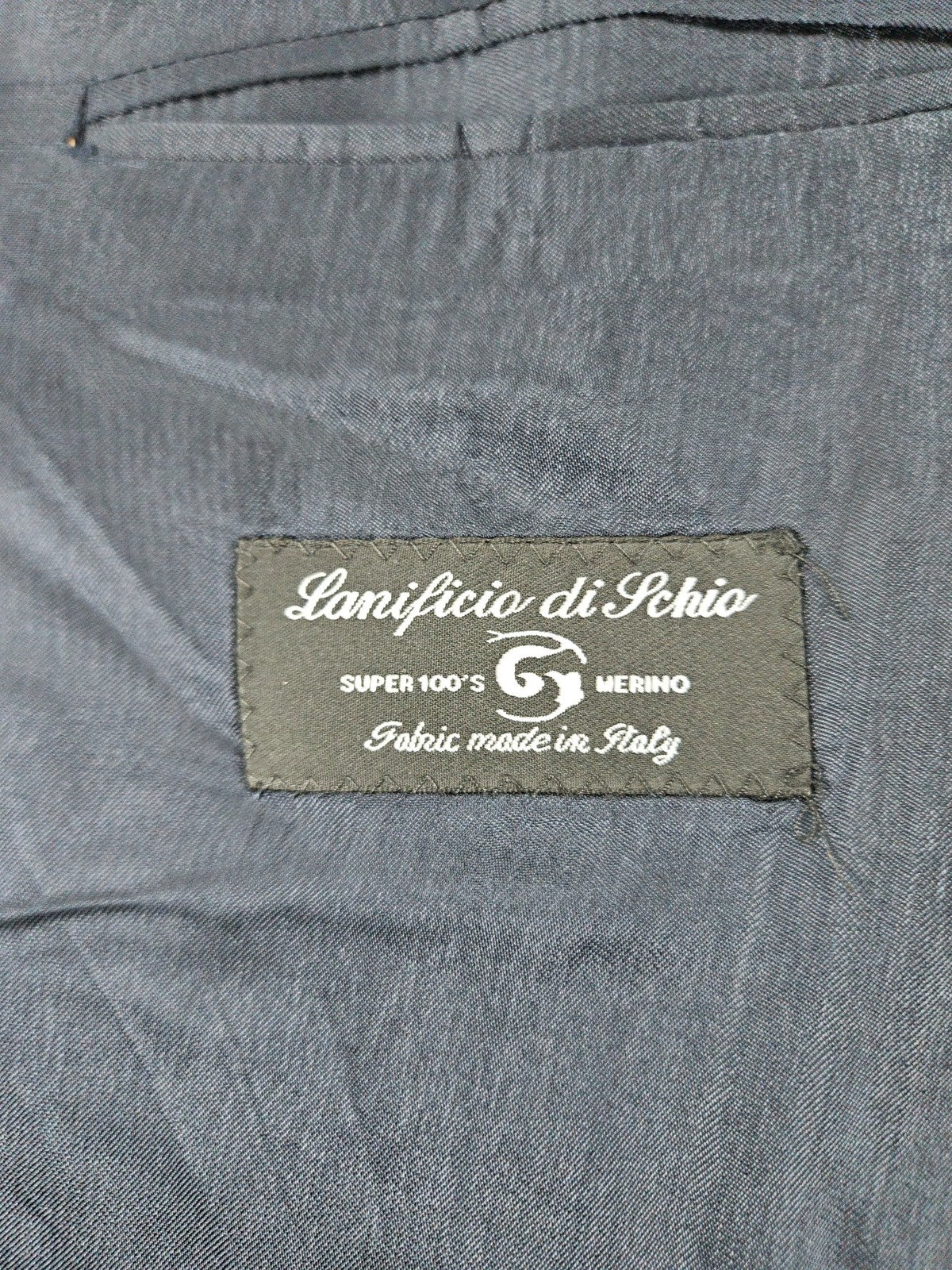 VTG Giorgio Sanetti Navy 100% Wool 3 Button Notch Blazer Sport Coat Italy 42R