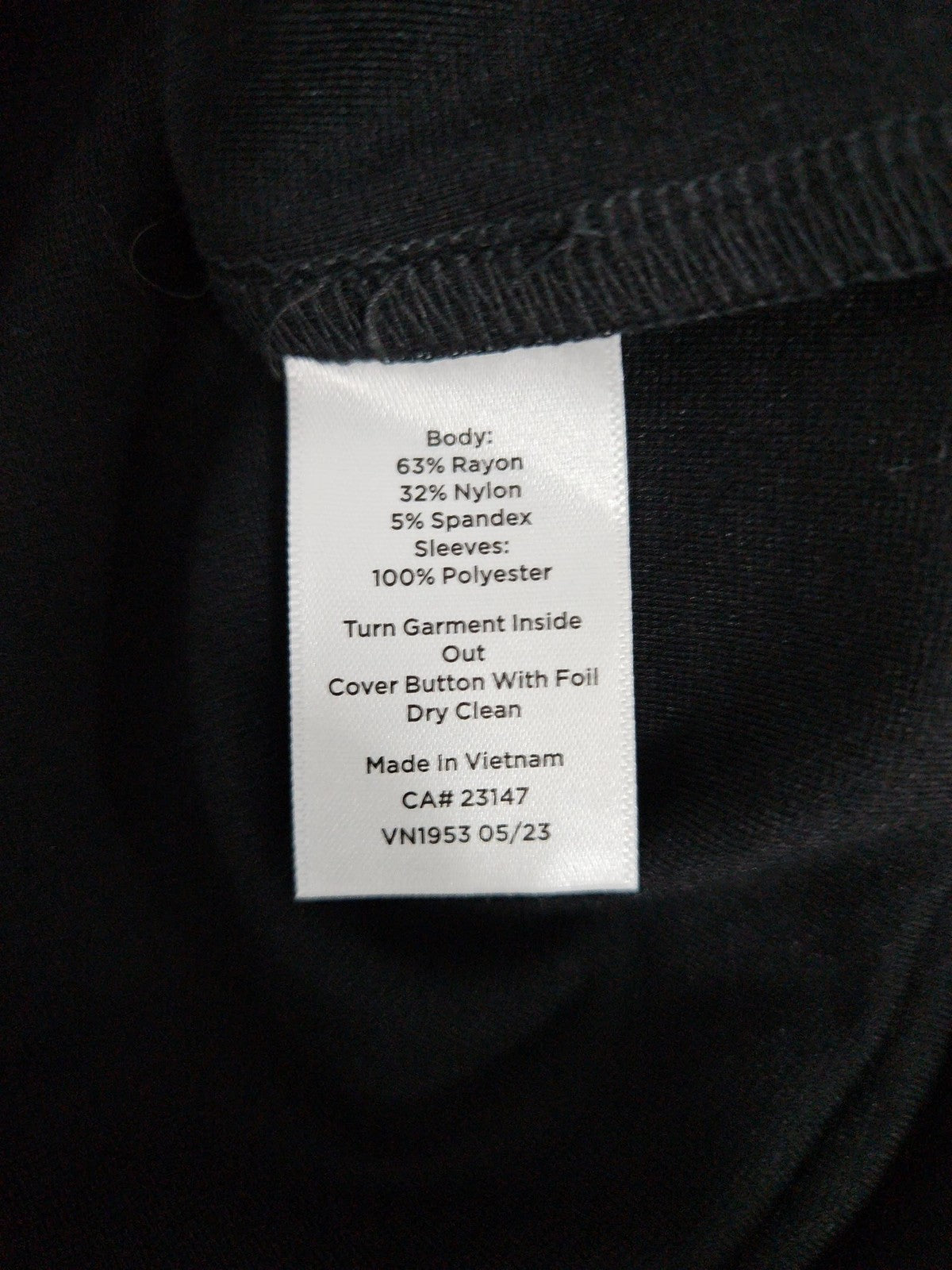 NWD Talbots Petite Black Funnel Neck Sheer Sleeve Button Shoulder Shift Dress 8P
