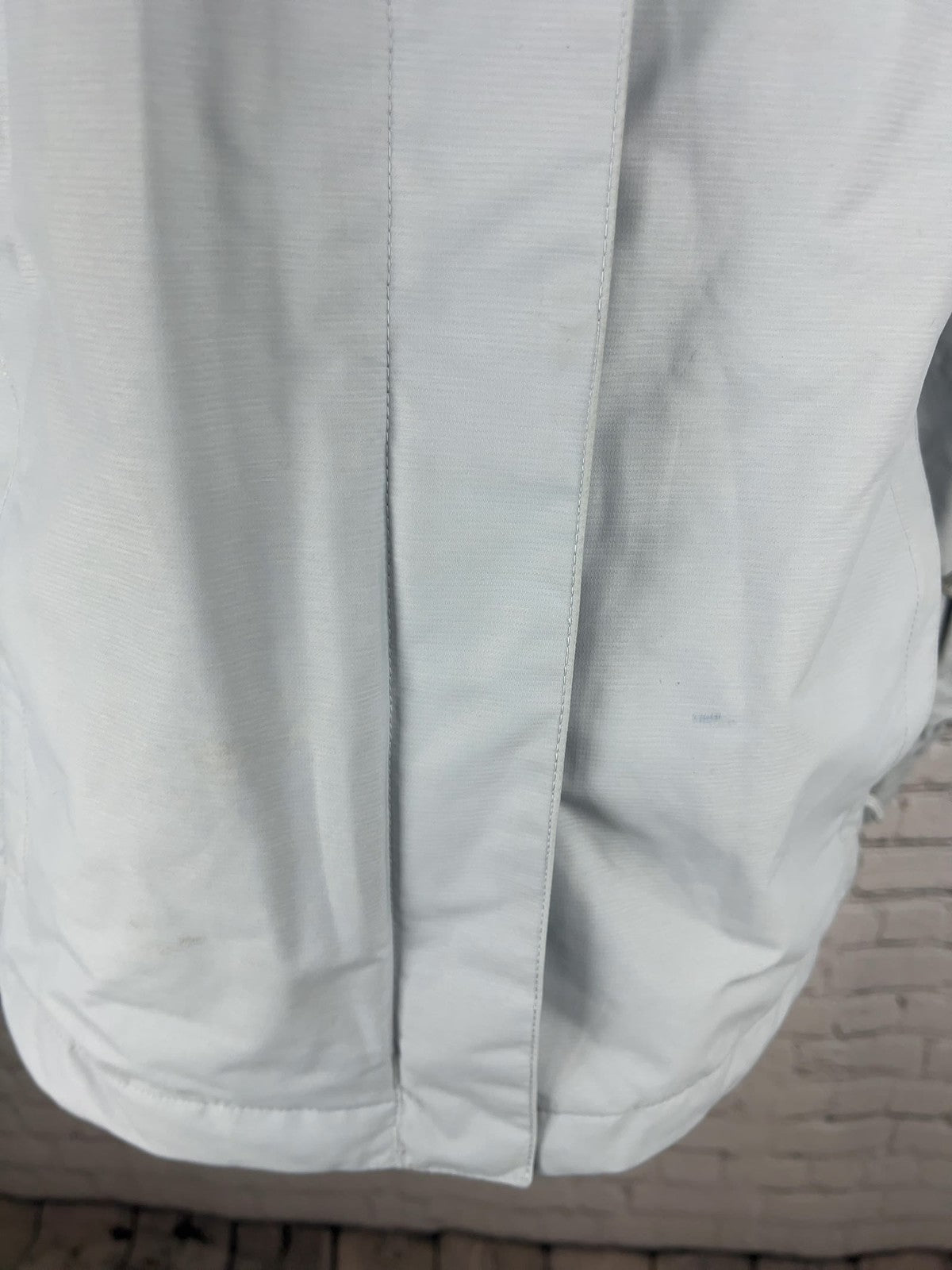 Columbia Interchange Light Gray Omni-Tech Hooded Shell Jacket Women's S