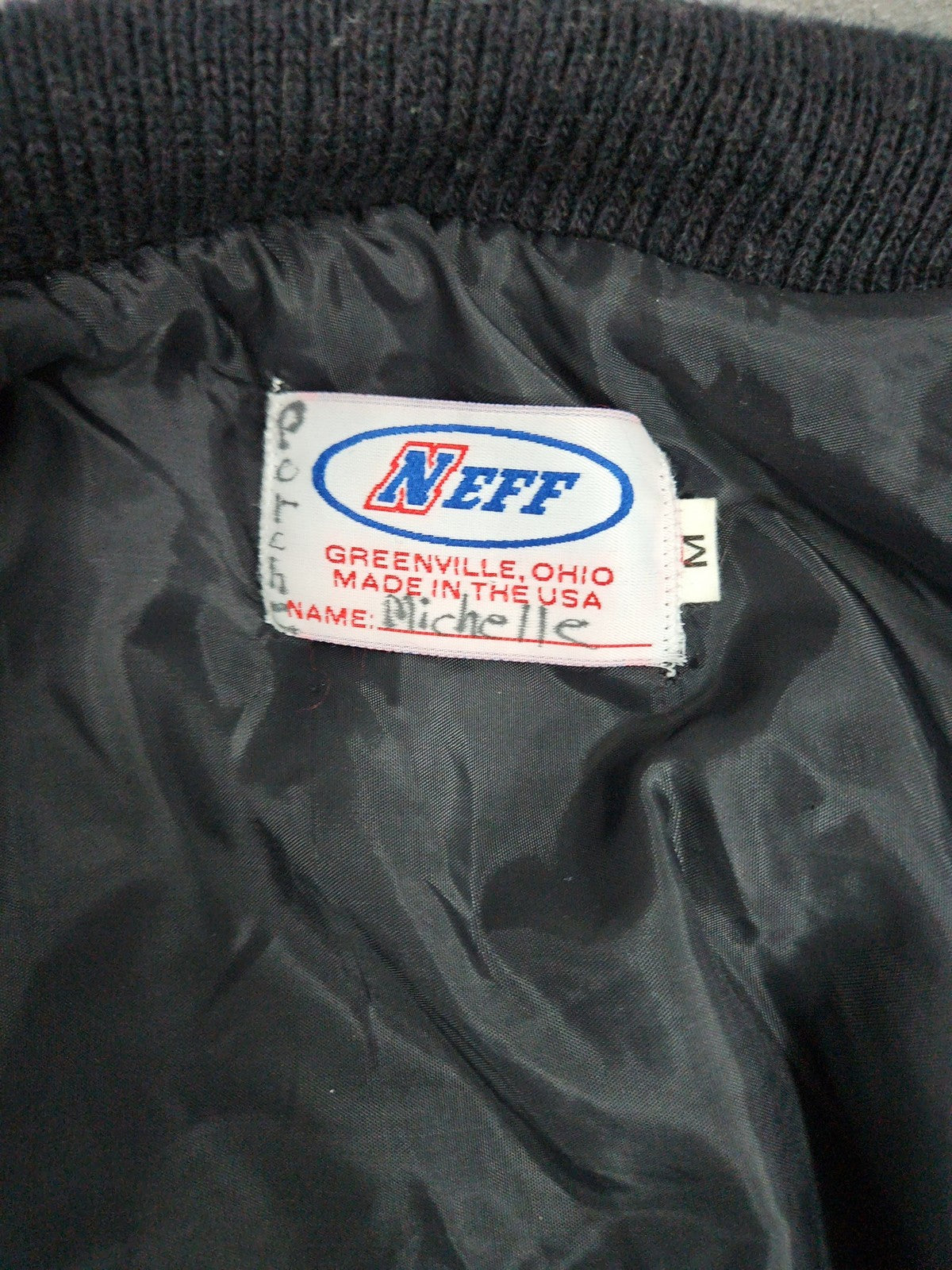 Neff Titans 2006 Gray Navy Wool Leather Varsity Letterman Jacket USA M