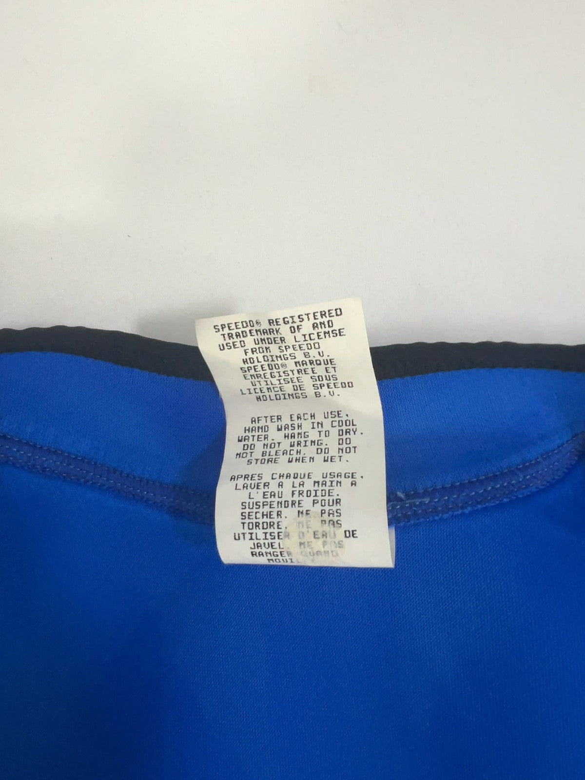 VTG Speedo Sport Systems Blue Full Zip Mesh Panel Sleeveless Swim Top Kids 10