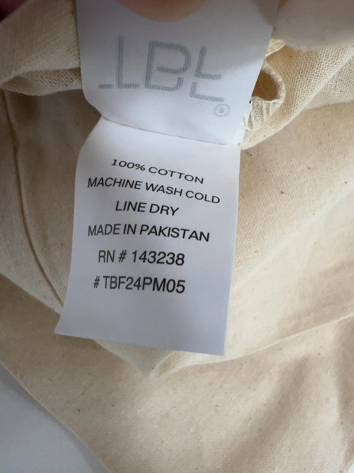NWOT TBF Natural Canvas The Deadbeat Earth Sweeps Print Cotton Tote Bag