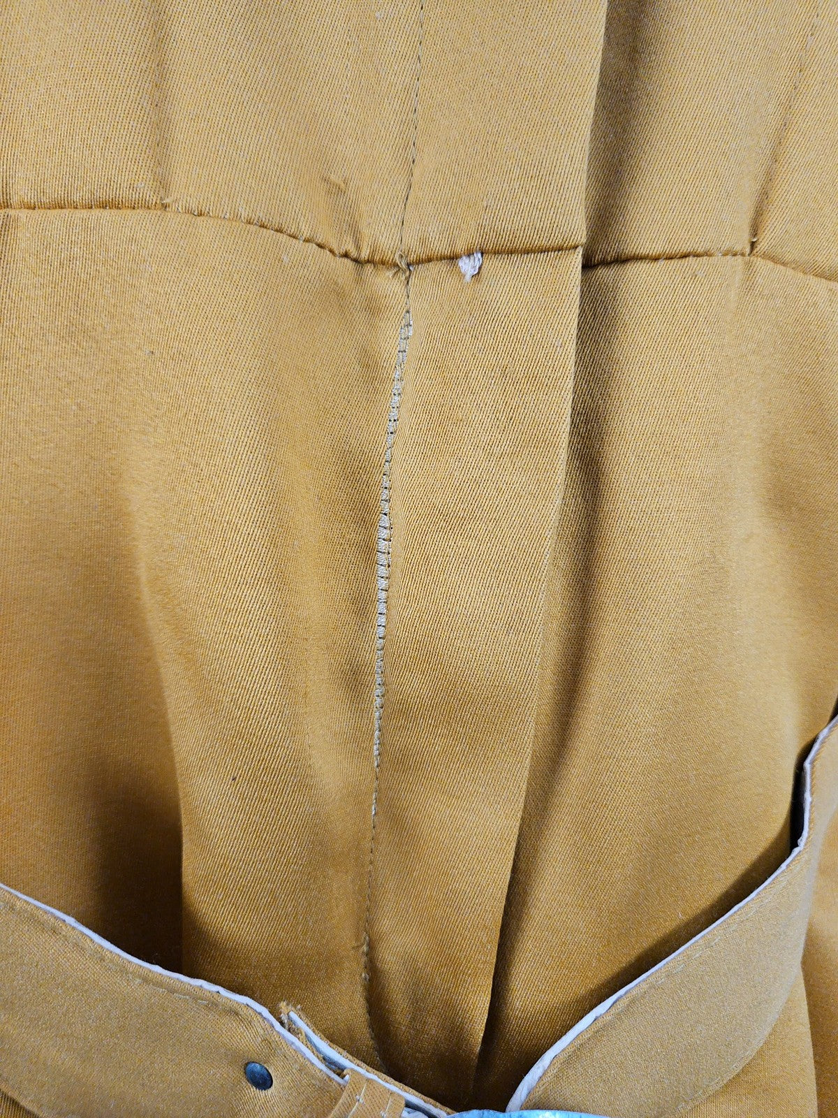 VTG Positive Influence Mustard Dolman Sleeve Belted Midi Dress Women's 16W
