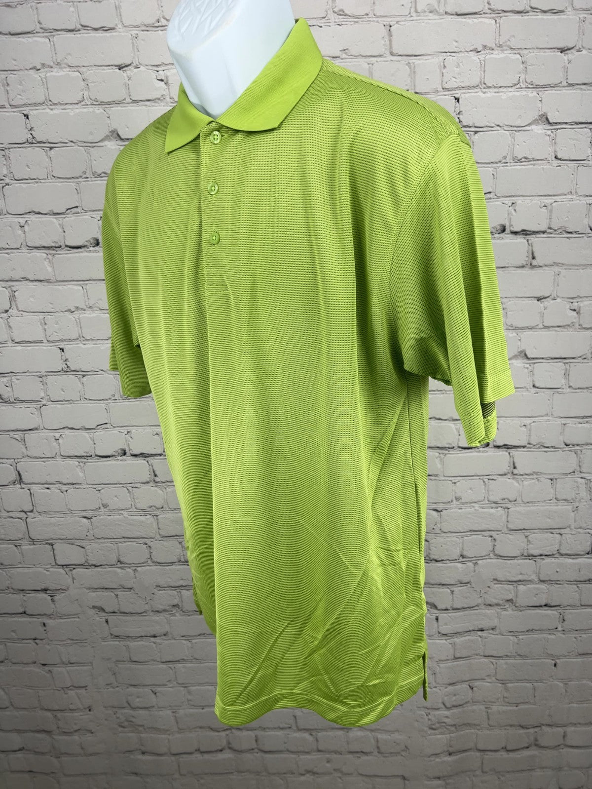 Skins Game Green Apple Bamboo Charcoal Dry Ply Performance Golf Polo Shirt Men's