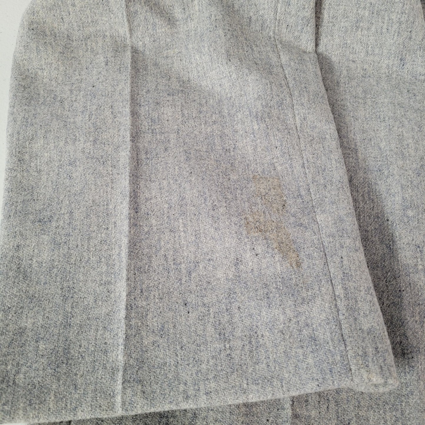 VTG White Stag Grey 100% Wool High Rise Dress Pants USA Made Size 14 (23x28.5)