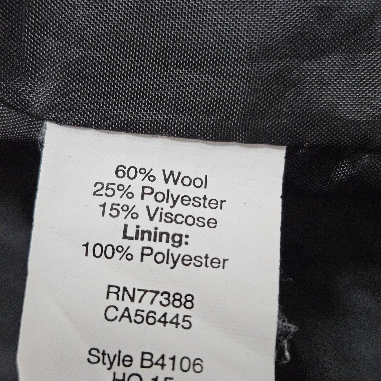 J. Crew Black Wool Blend Buttoned Stand Up Collar Pockets Lined Over Coat 0