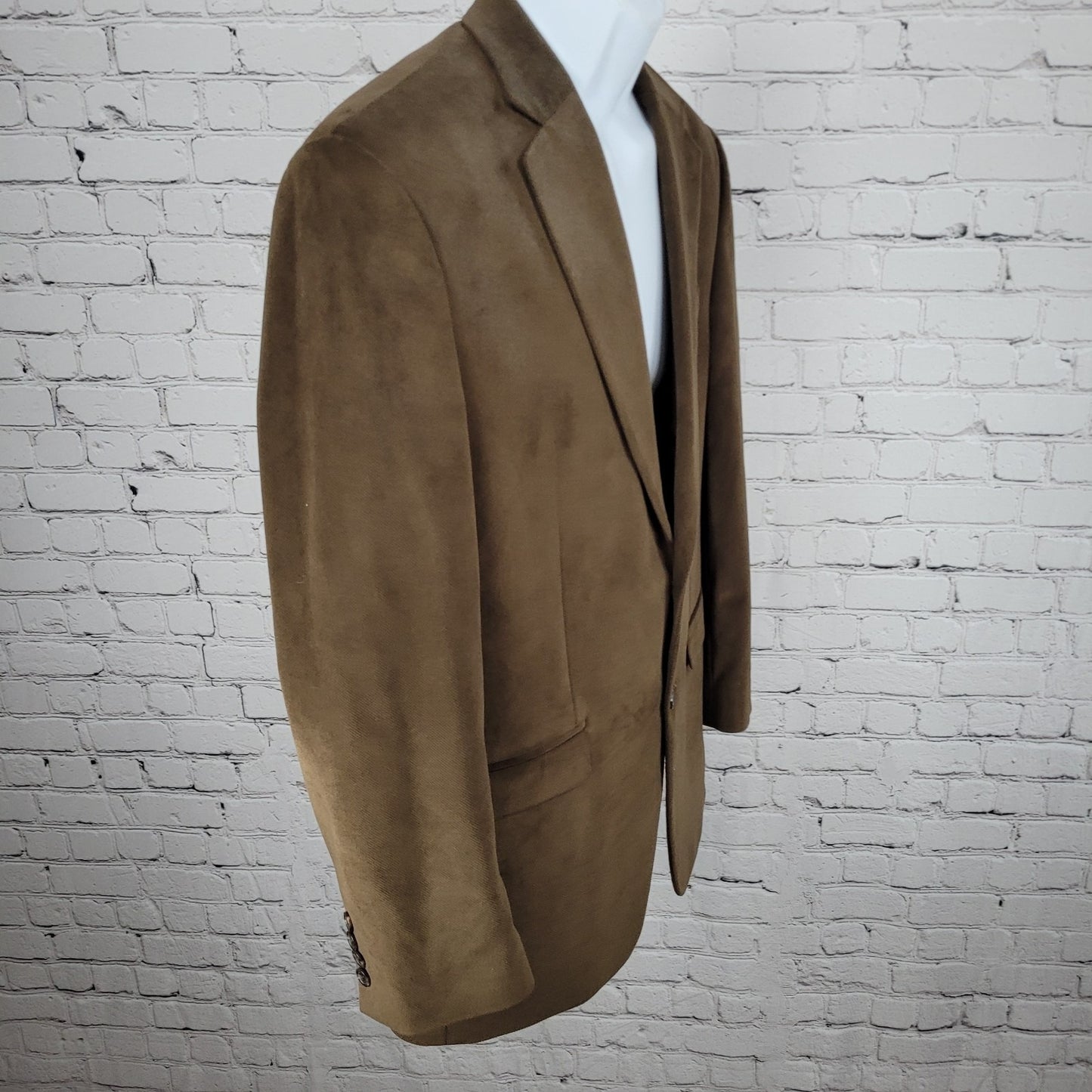 Chaps Ralph Lauren Brown 2 Button Vented Notch Blazer Sport Coat Size 40R