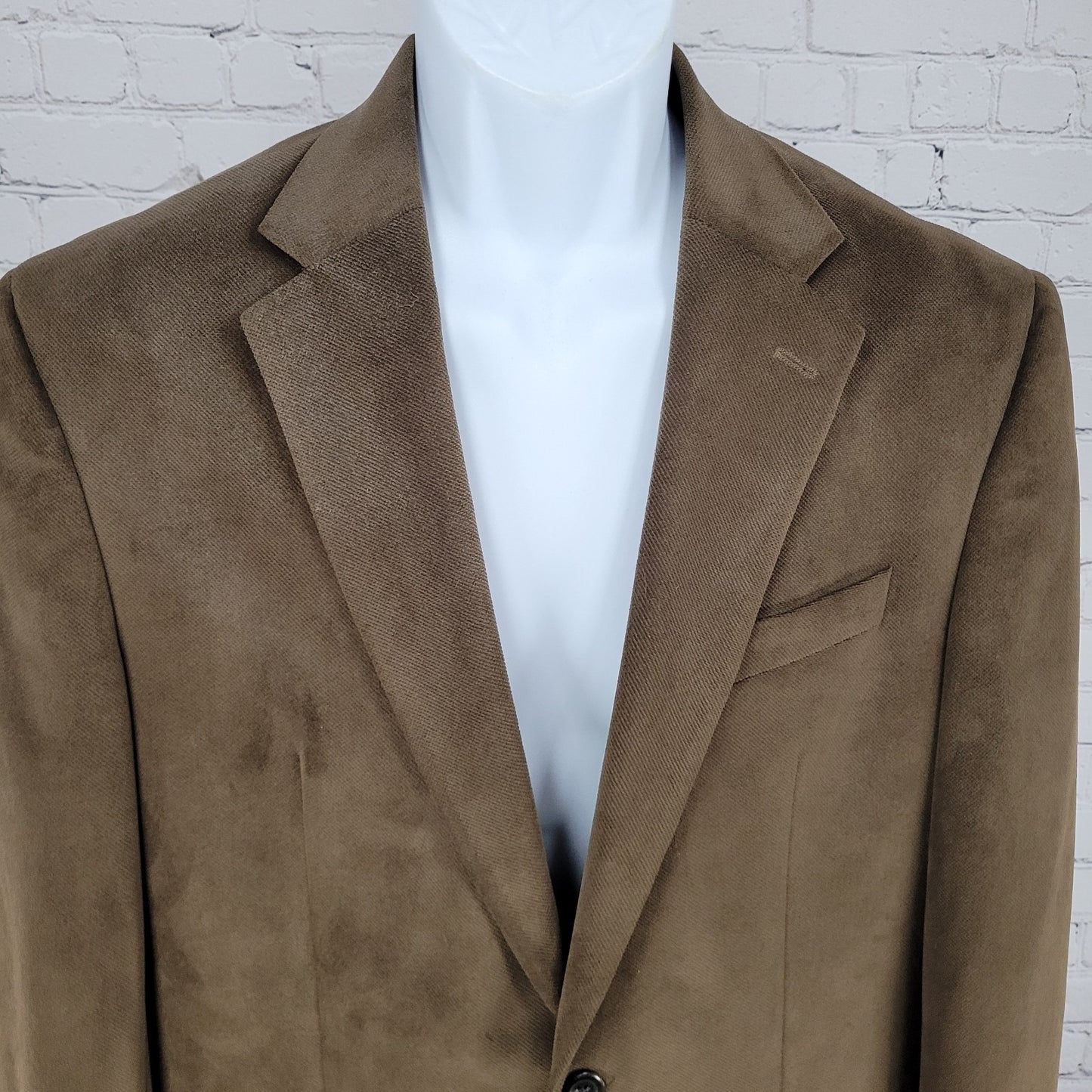 Chaps Ralph Lauren Brown 2 Button Vented Notch Blazer Sport Coat Size 40R