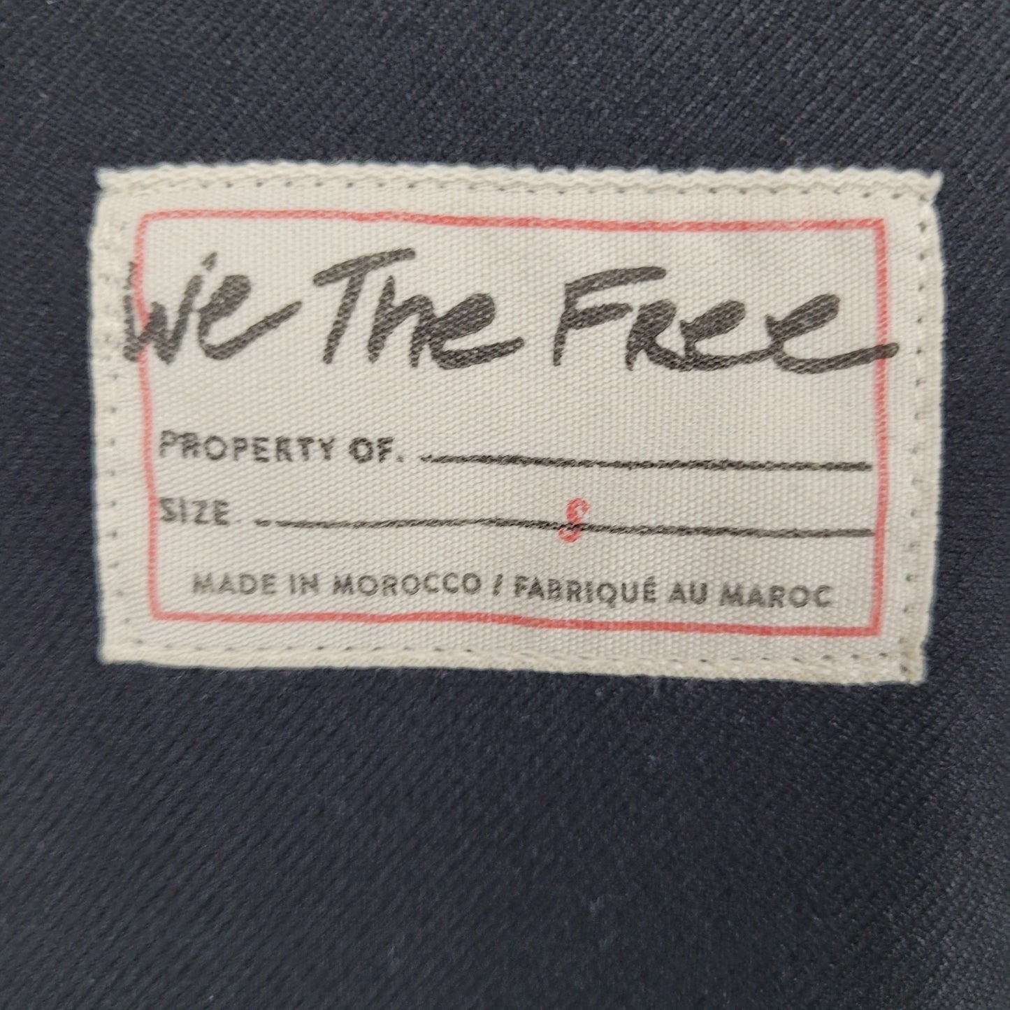 We The Free Free People Black Buttoned Cropped Notch Blazer Jacket Size Small S