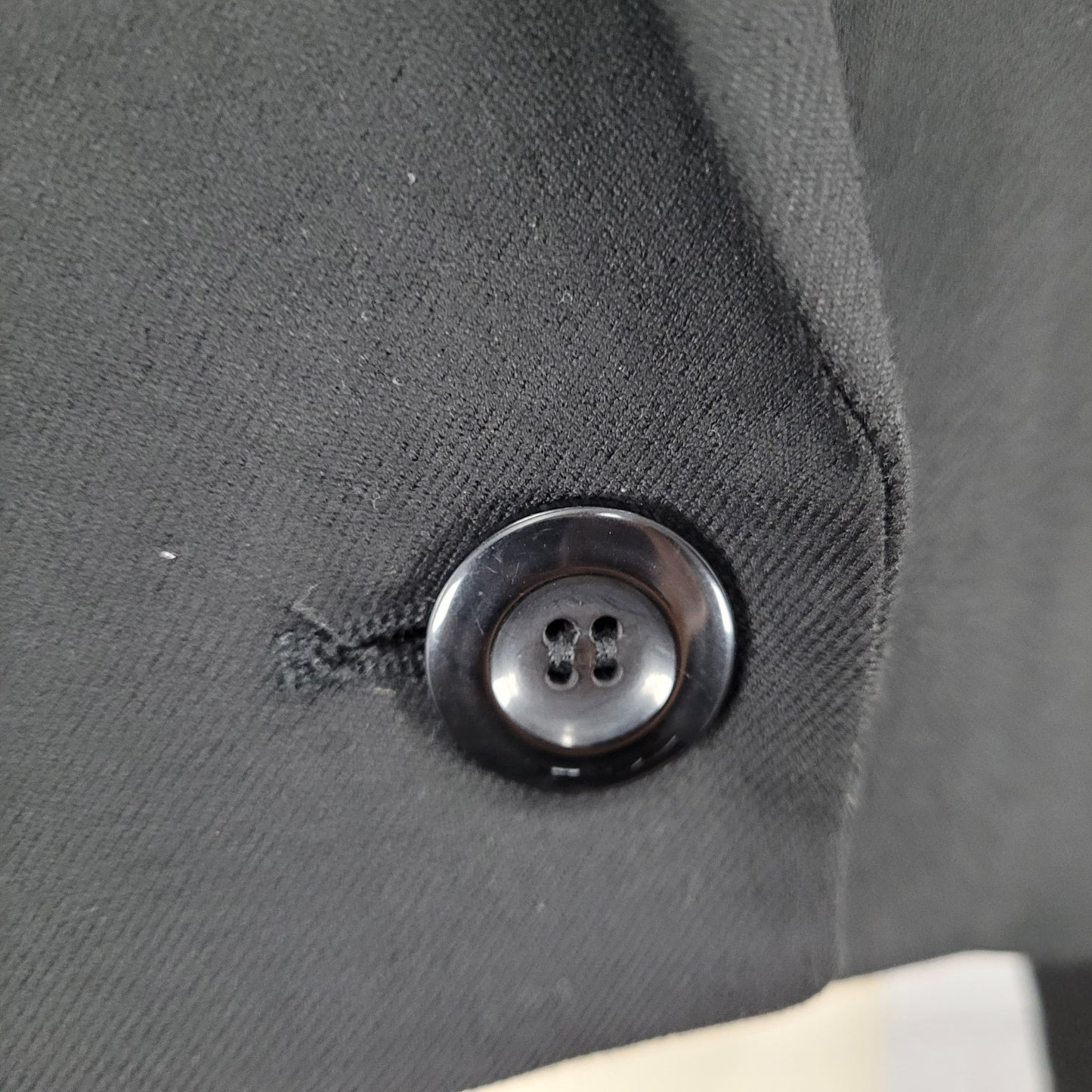 We The Free Free People Black Buttoned Cropped Notch Blazer Jacket Size Small S