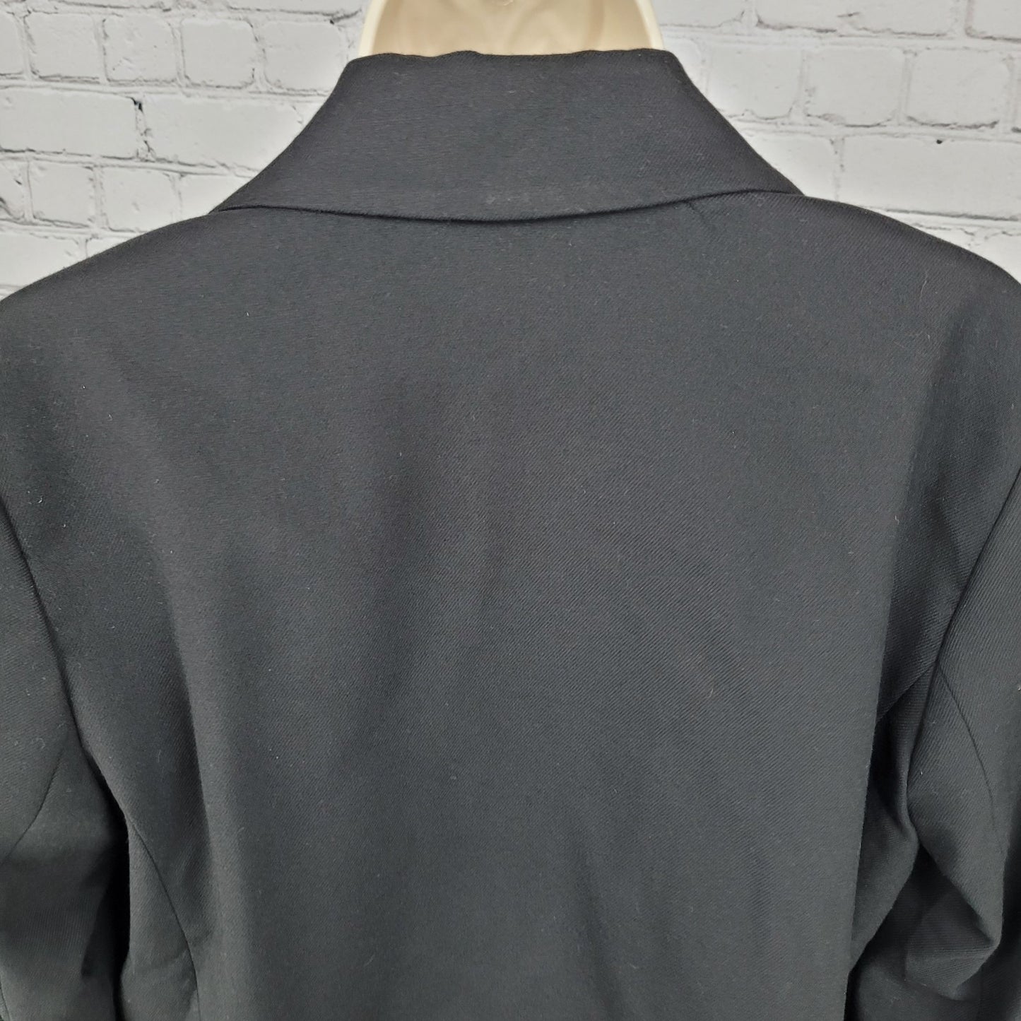 We The Free Free People Black Buttoned Cropped Notch Blazer Jacket Size Small S