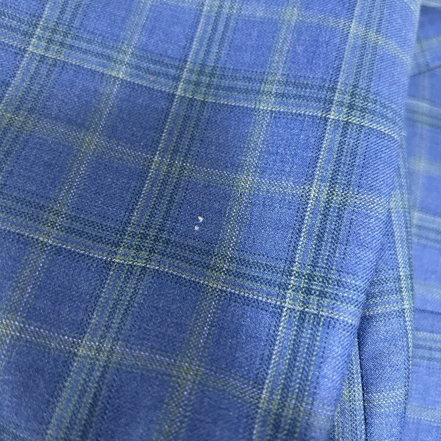 Cardinal of Canada Blue Green Plaid Wool Reda 2 Button Blazer Sport Coat 40R