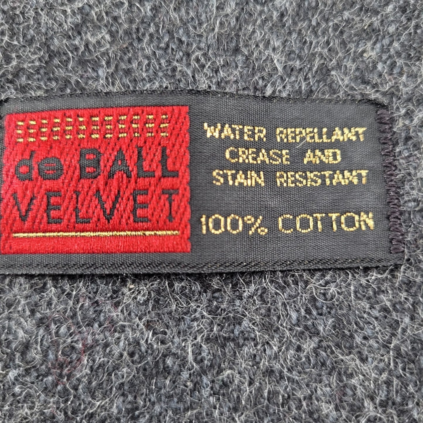 VTG Jofeld Grey Velvet Collar Accents Buttoned Lined Long Over Coat USA Large L