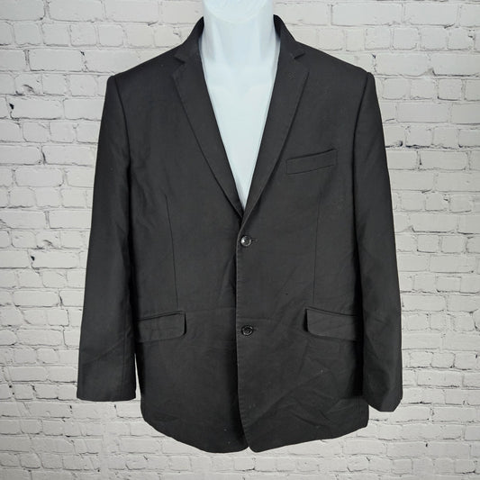 Armando Martillo Black 2 Button Vented Notch Blazer Suit Jacket Young Mens 18