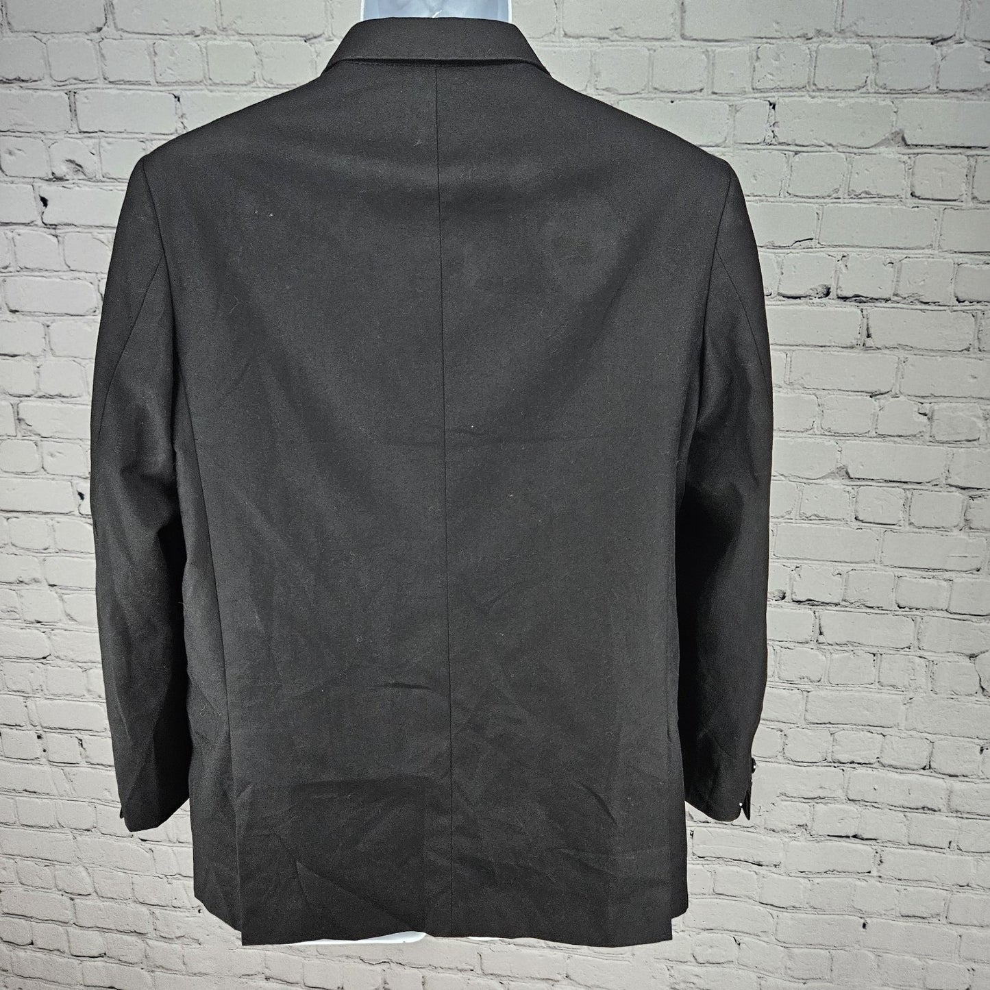 Armando Martillo Black 2 Button Vented Notch Blazer Suit Jacket Young Mens 18