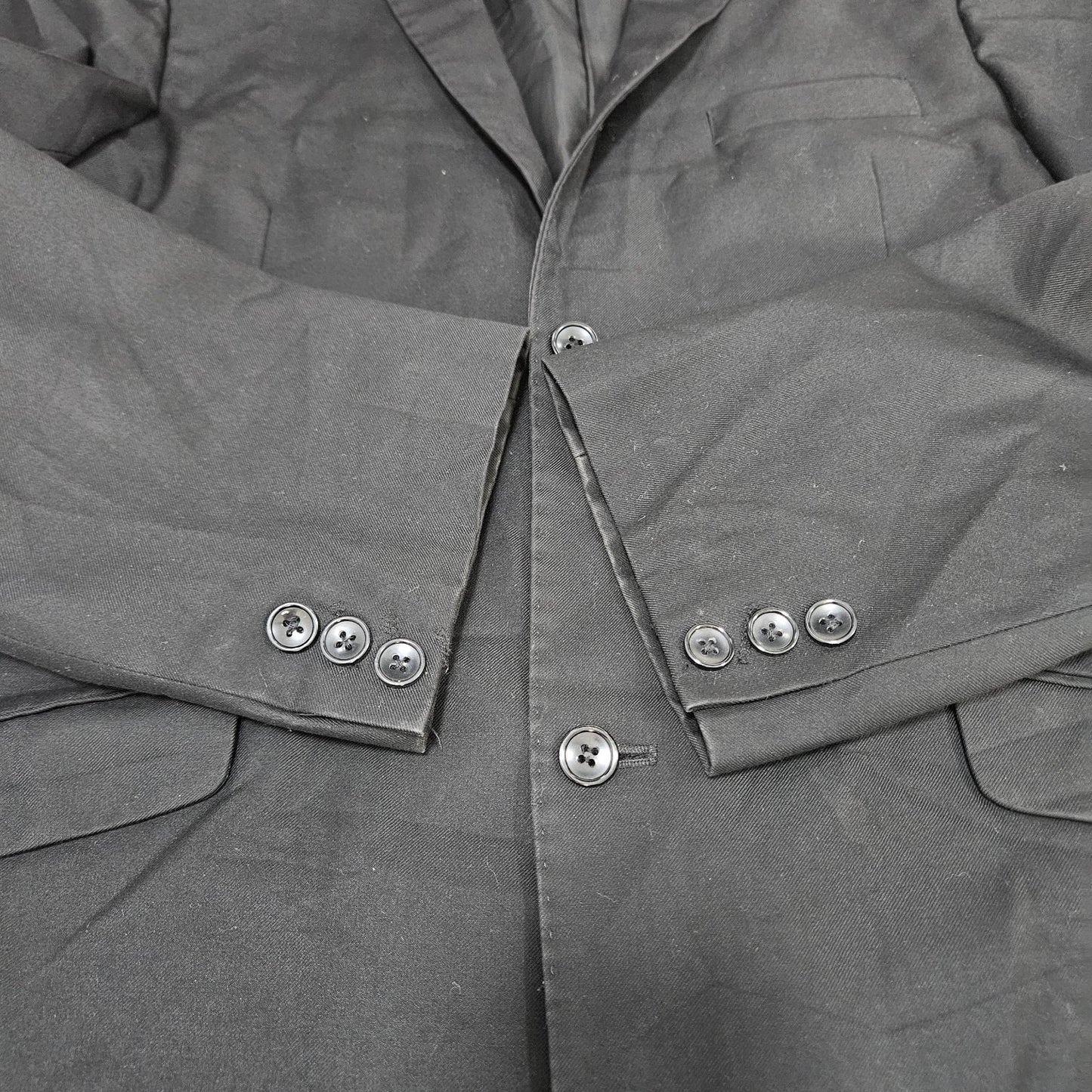 Armando Martillo Black 2 Button Vented Notch Blazer Suit Jacket Young Mens 18