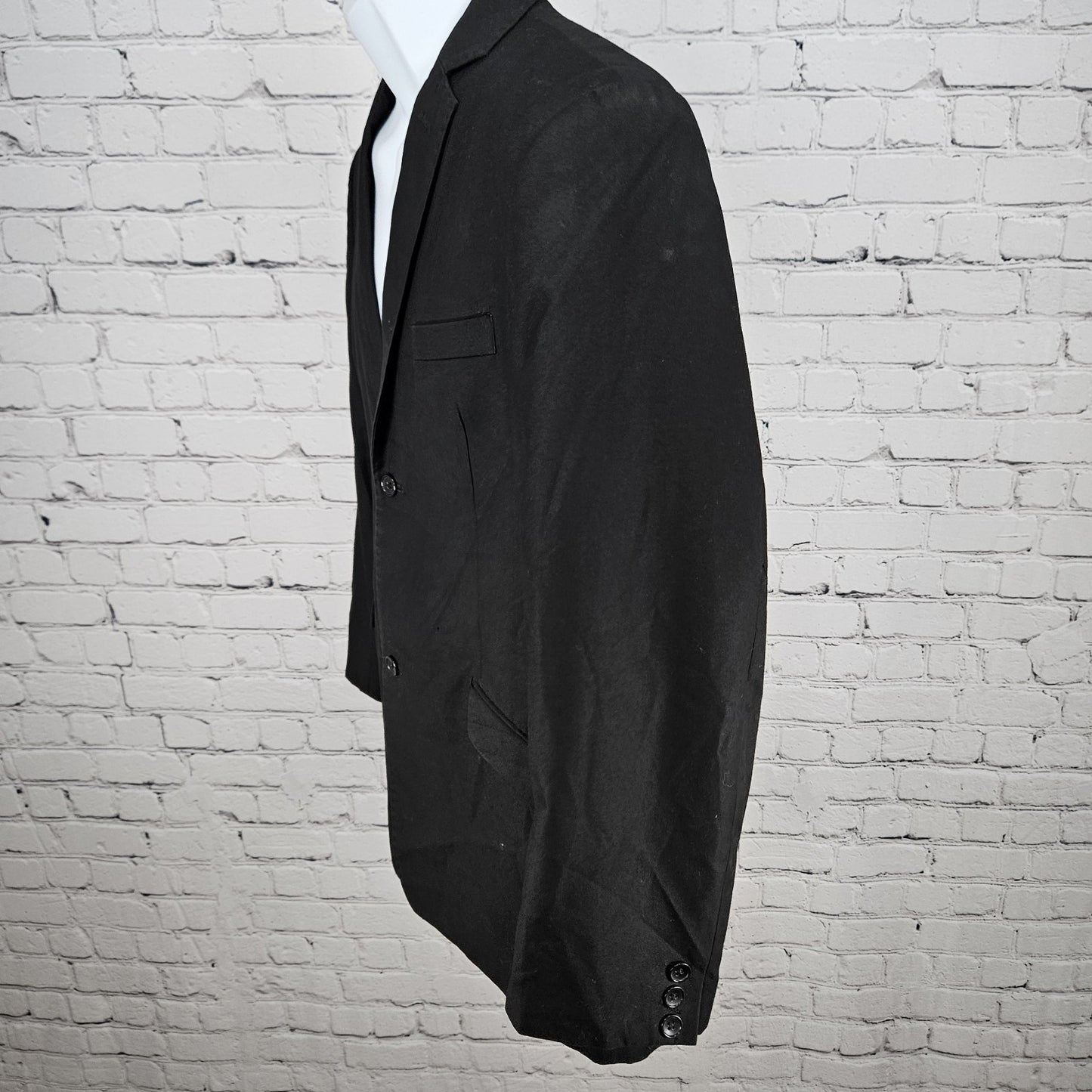 Armando Martillo Black 2 Button Vented Notch Blazer Suit Jacket Young Mens 18
