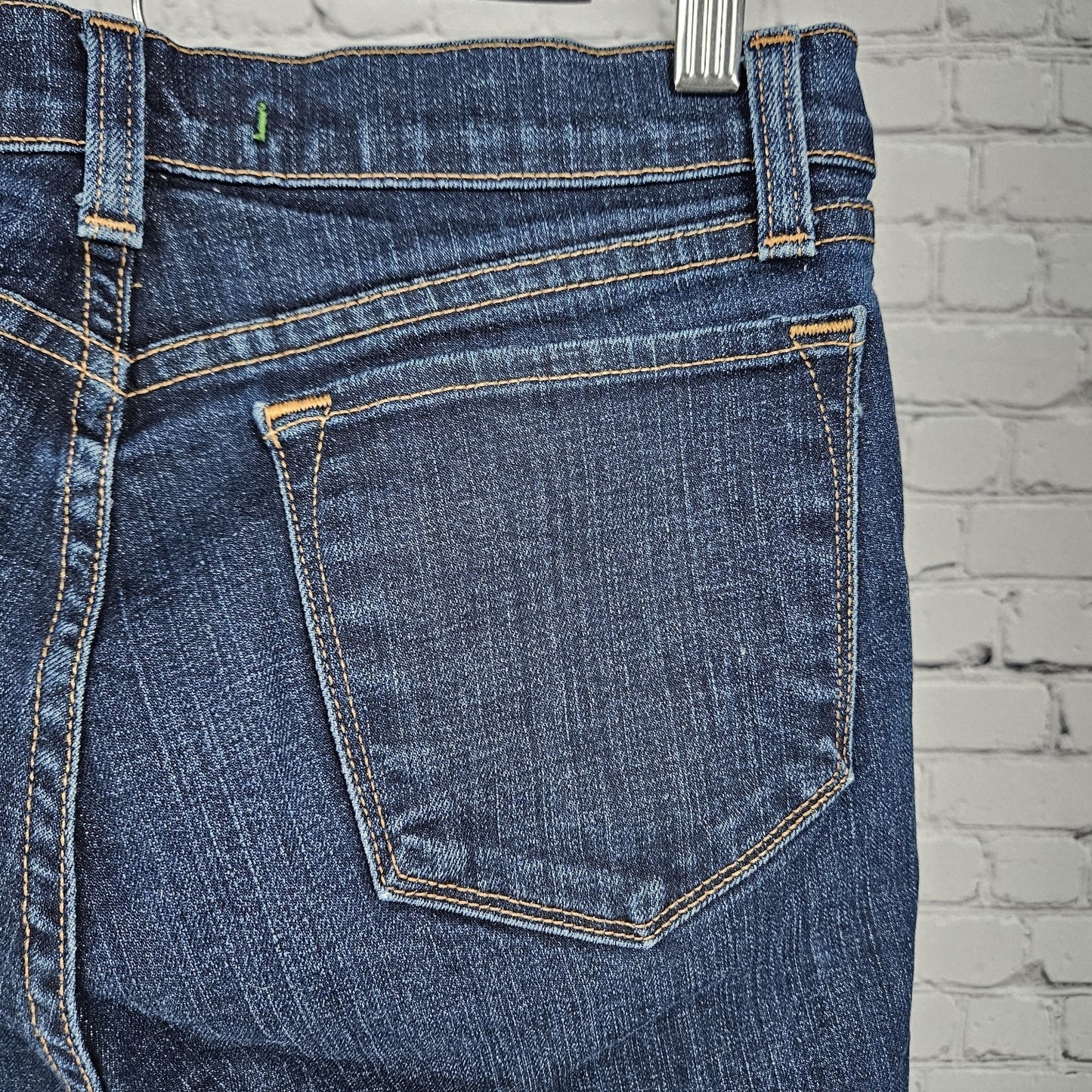 J Brand Blue Denim Mid Rise Straight Leg Dark Wash Jeans USA 28 (28x29.5)