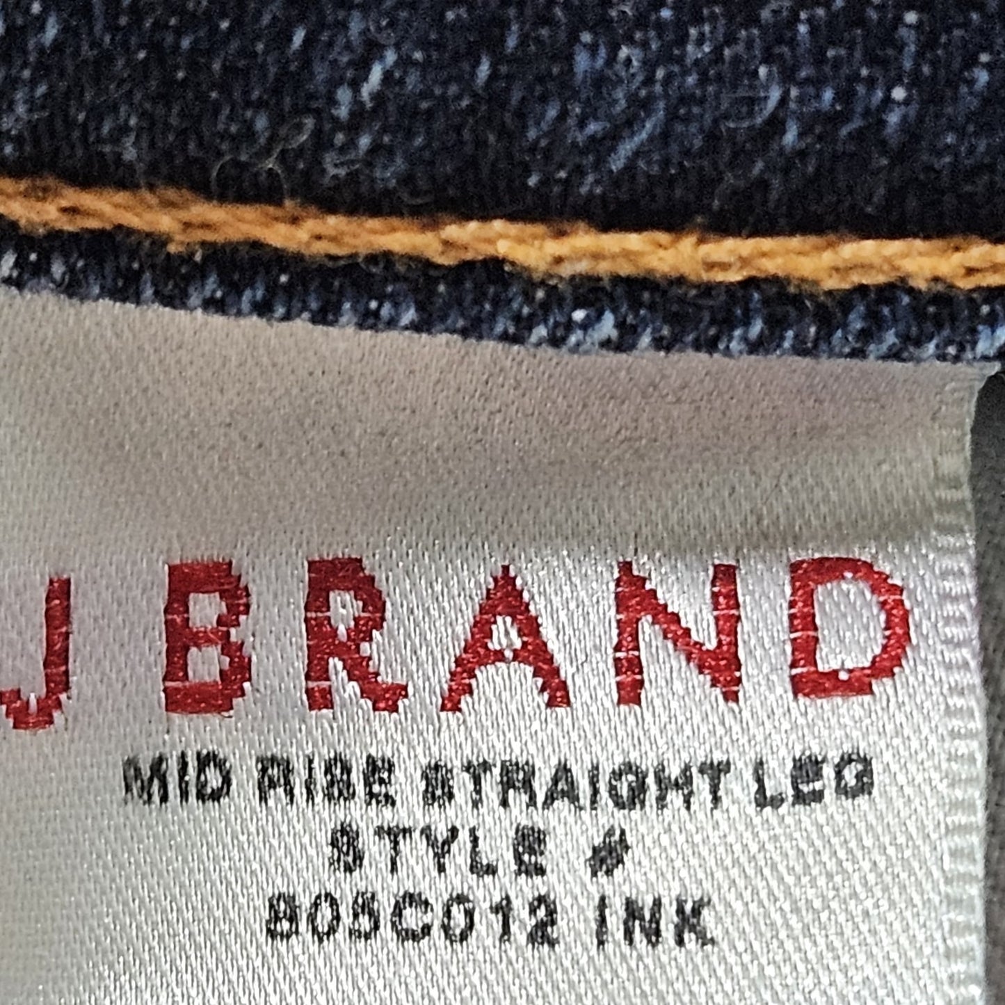 J Brand Blue Denim Mid Rise Straight Leg Dark Wash Jeans USA 28 (28x29.5)