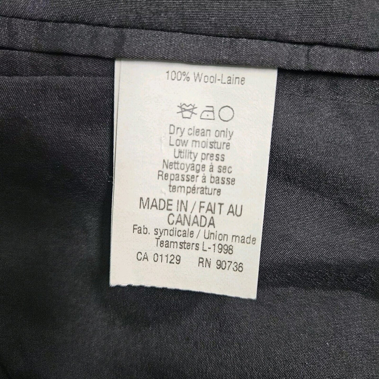 Lauren Ralph Lauren 2 Button Gray 100% Wool Pin Strip Blazer Sport Coat 44R