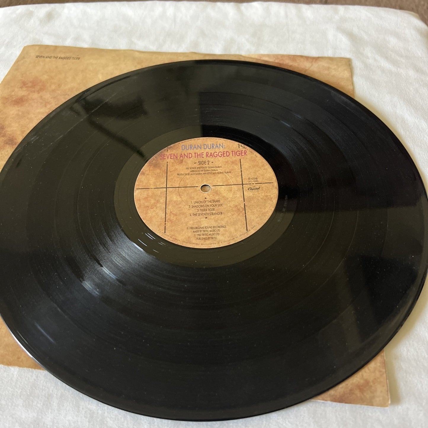 DURAN DURAN Seven And The Ragged Tiger Vinyl LP 1983 Capitol