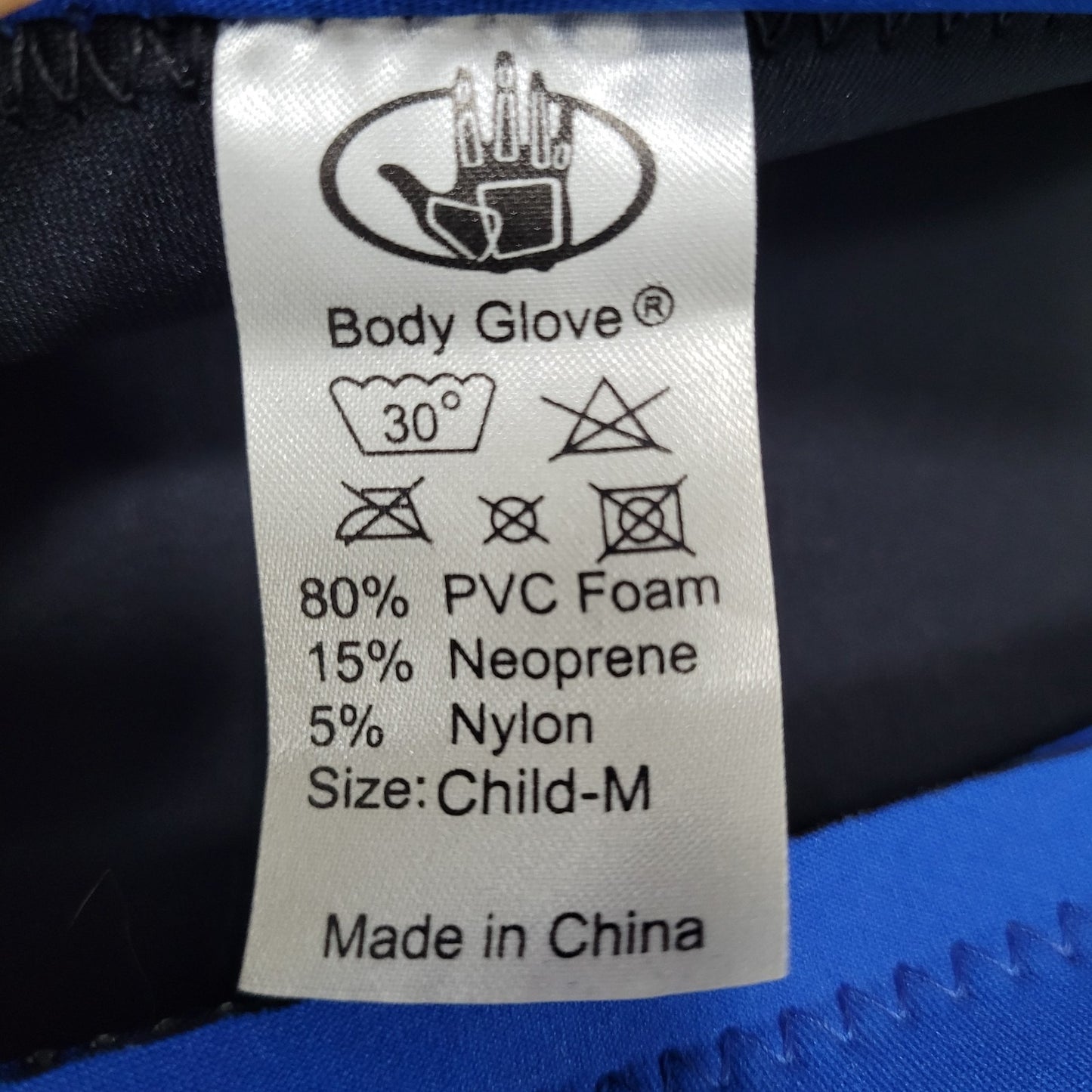 Body Glove Blue Type V Wetsuit Flotation Aid USCG 50+ UVA Kids Medium M 40-50lbs