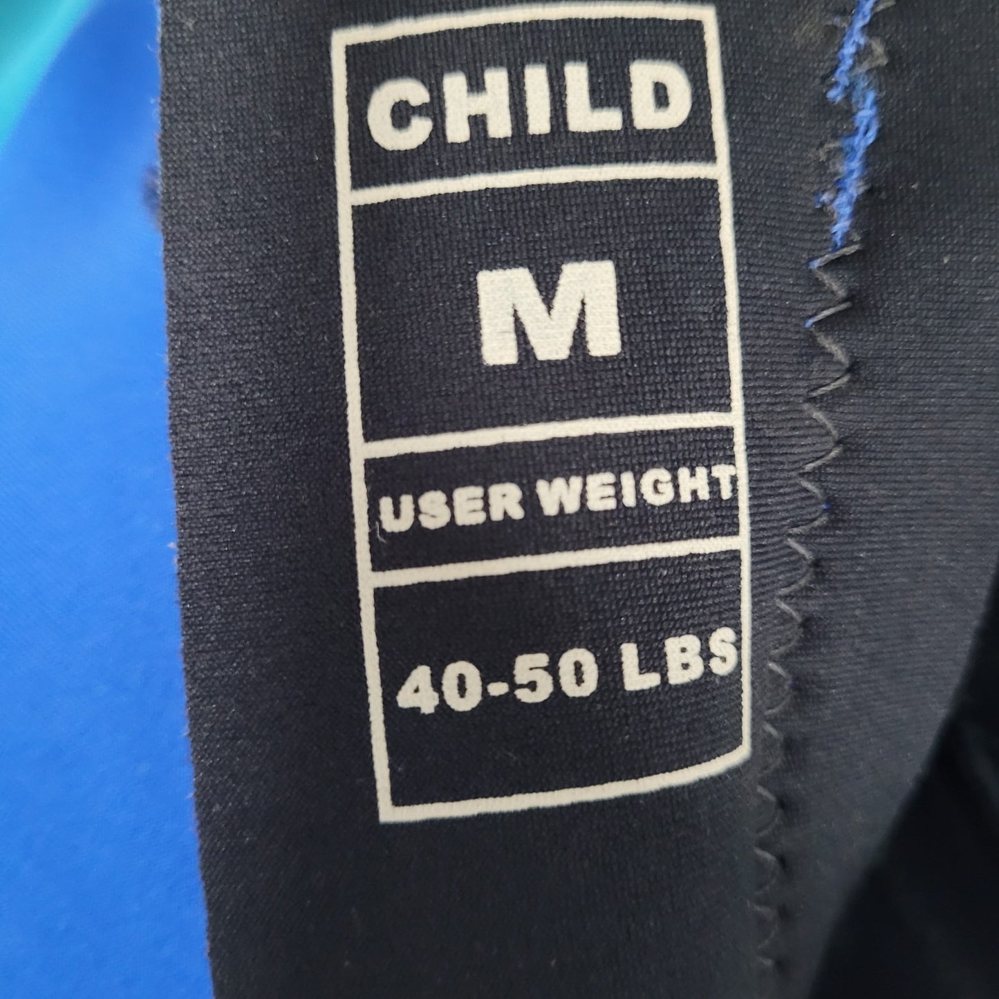 Body Glove Blue Type V Wetsuit Flotation Aid USCG 50+ UVA Kids Medium M 40-50lbs