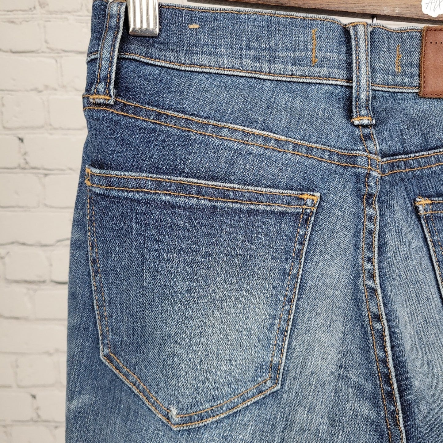 Madewell Blue Skinny Skinny Distressed Low Rise Stretch Jeans Size 26 (26x28)