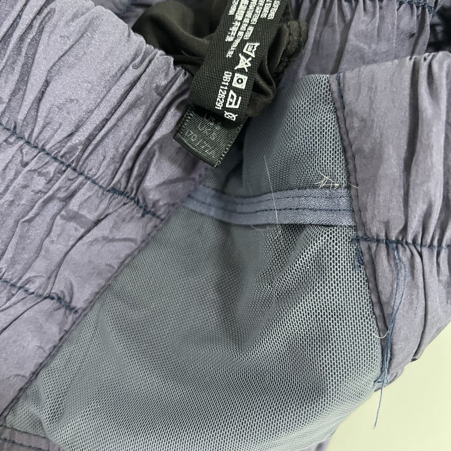 FP Movement Free People Blue Grey High Waisted Running Shorts Activewear Small S