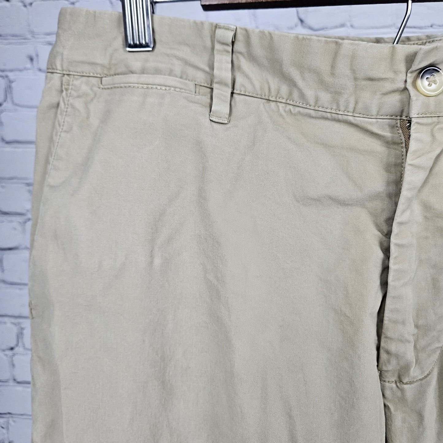 Bonobos Tan Cotton Blend Straight Leg Lightweight Casual Chino Pants 35x32