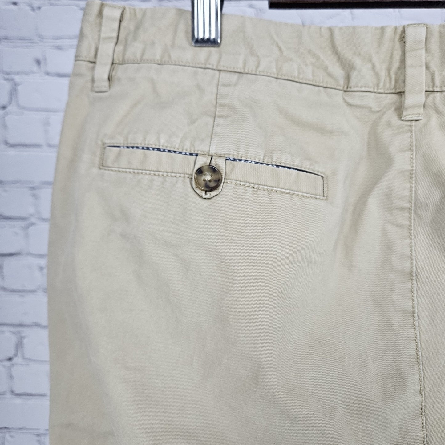 Bonobos Tan Cotton Blend Straight Leg Lightweight Casual Chino Pants 35x32