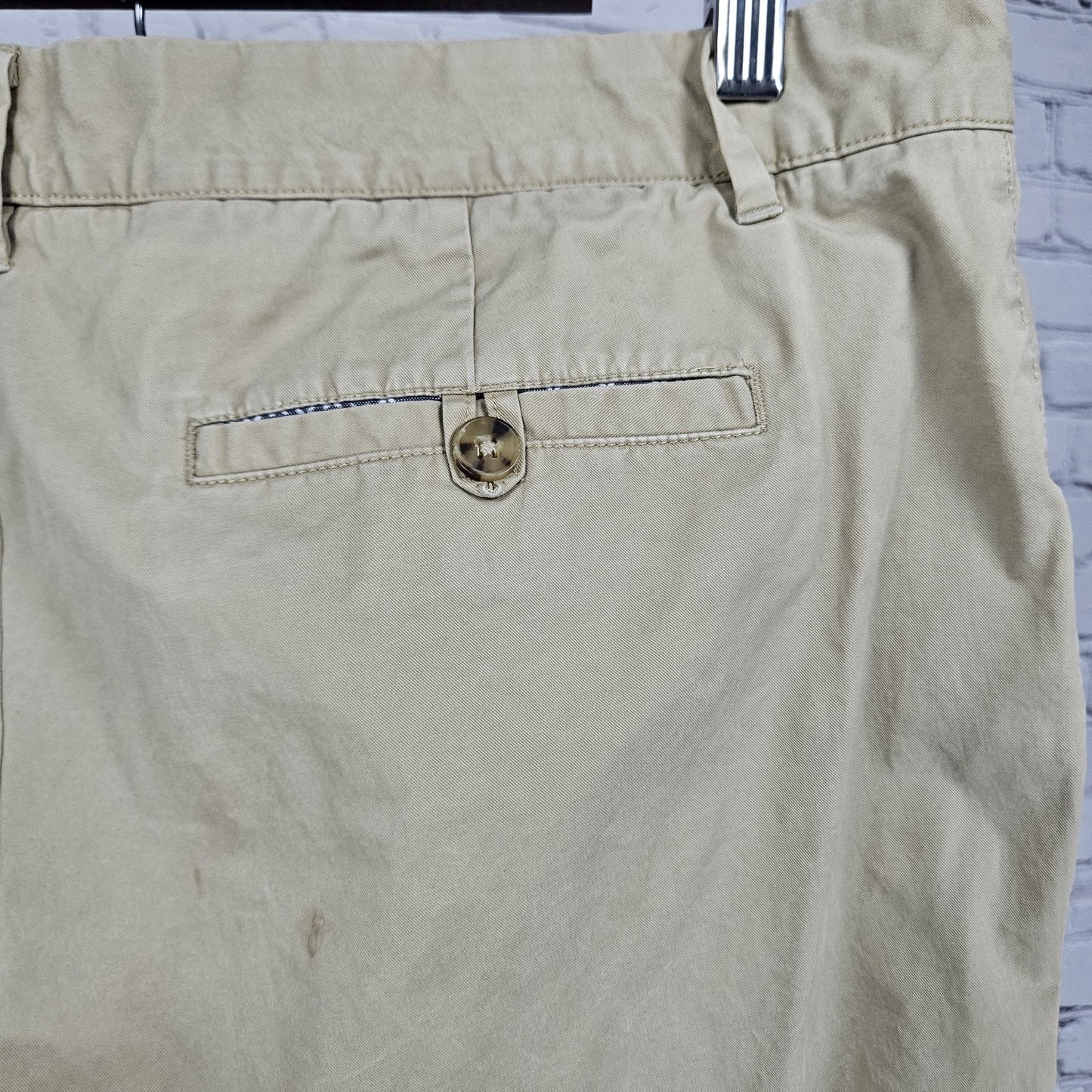 Bonobos Tan Cotton Blend Straight Leg Lightweight Casual Chino Pants 35x32