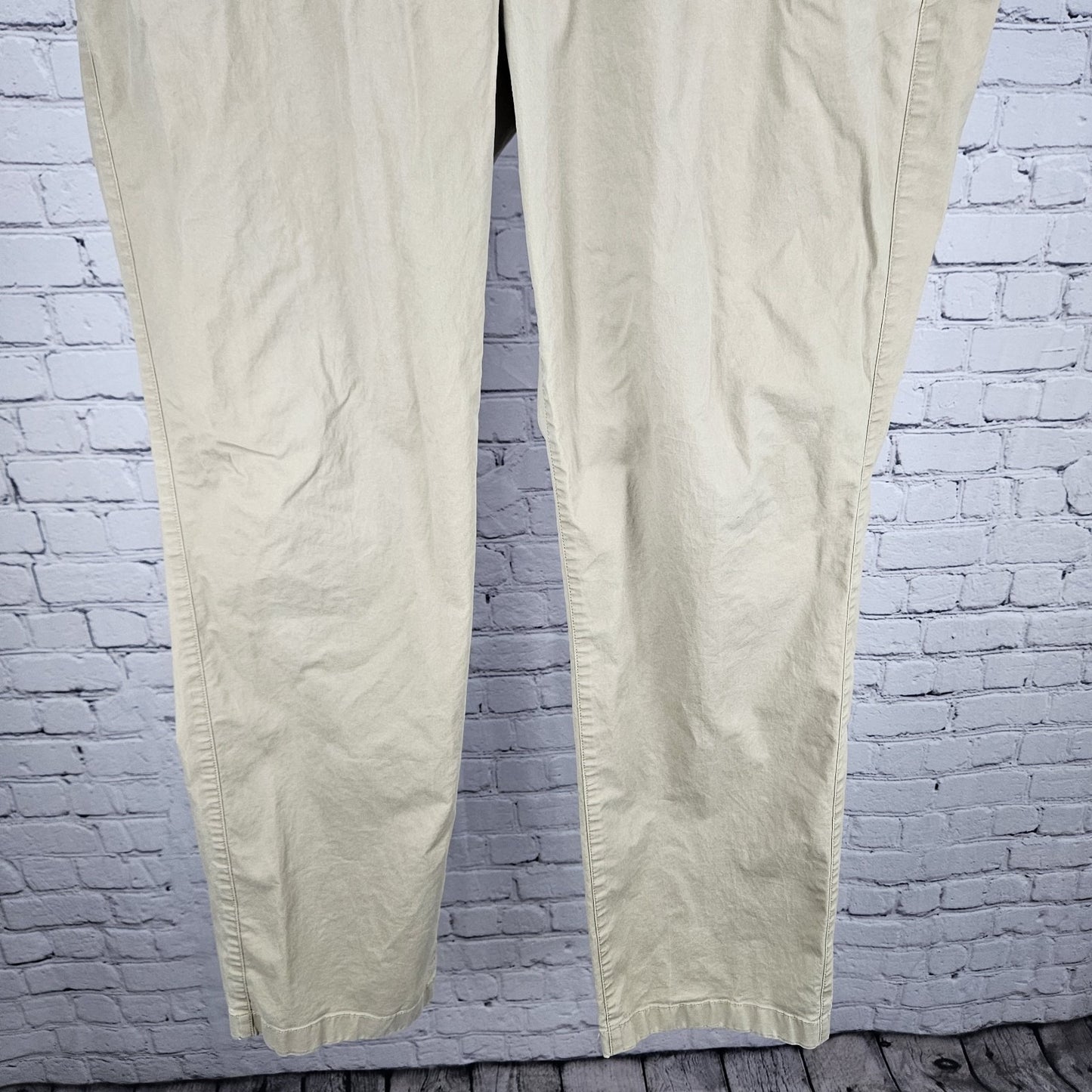 Bonobos Tan Cotton Blend Straight Leg Lightweight Casual Chino Pants 35x32