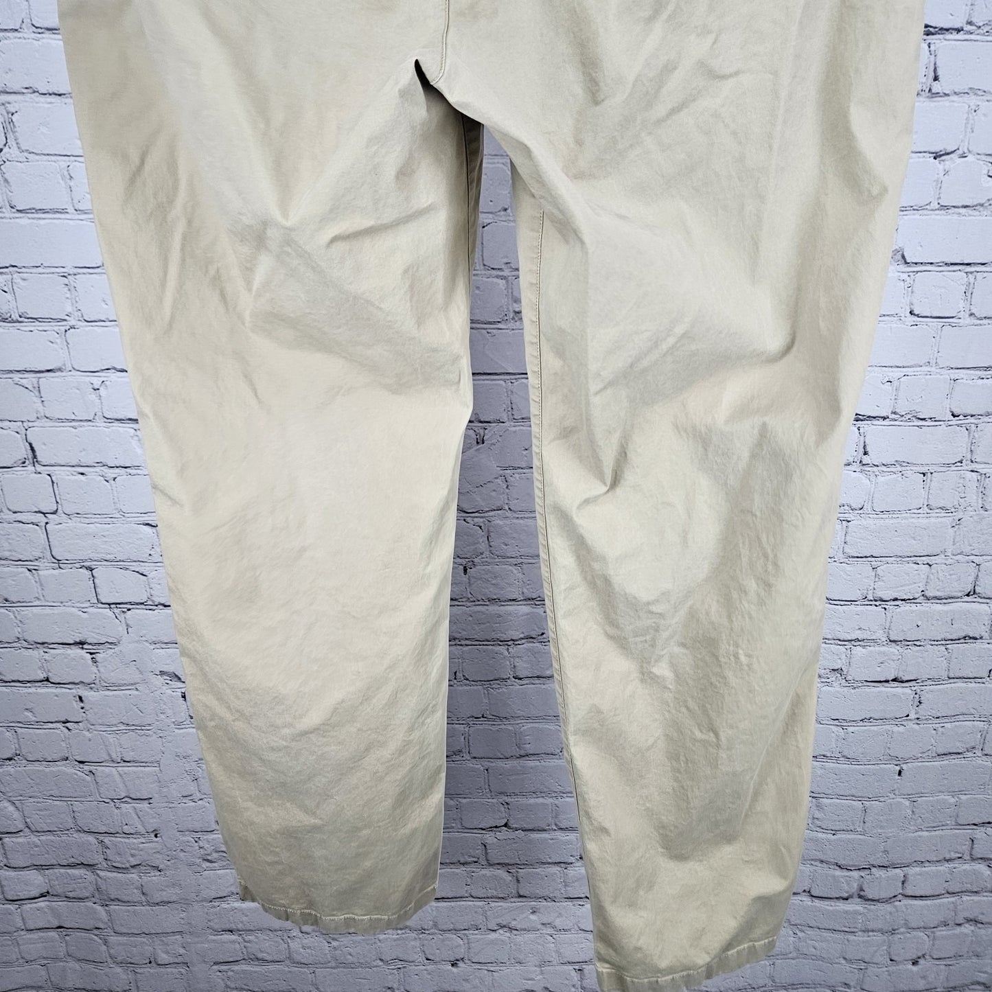 Bonobos Tan Cotton Blend Straight Leg Lightweight Casual Chino Pants 35x32