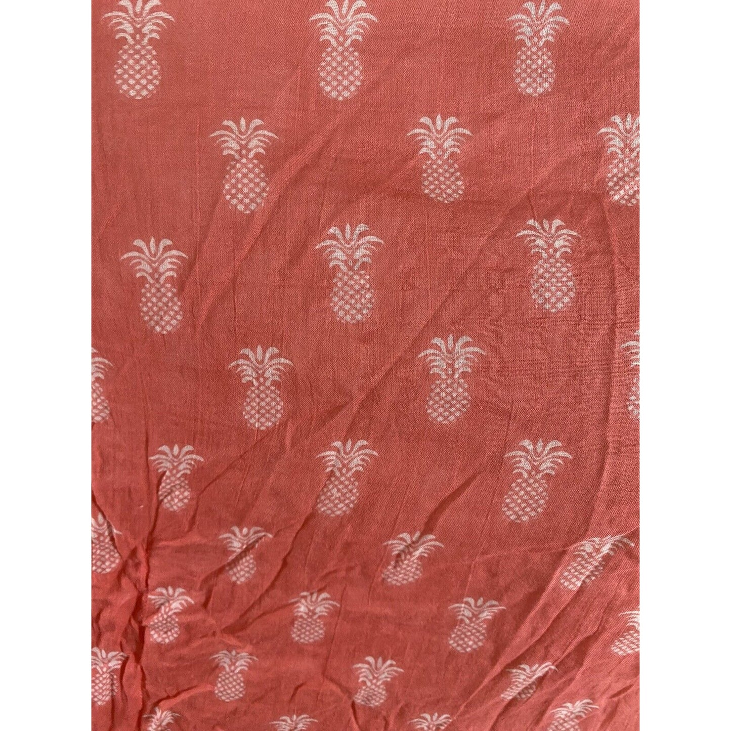 Anthropologie Z&L Pink Pineapple Lightweight Tassled Kaftan Style Tunic S