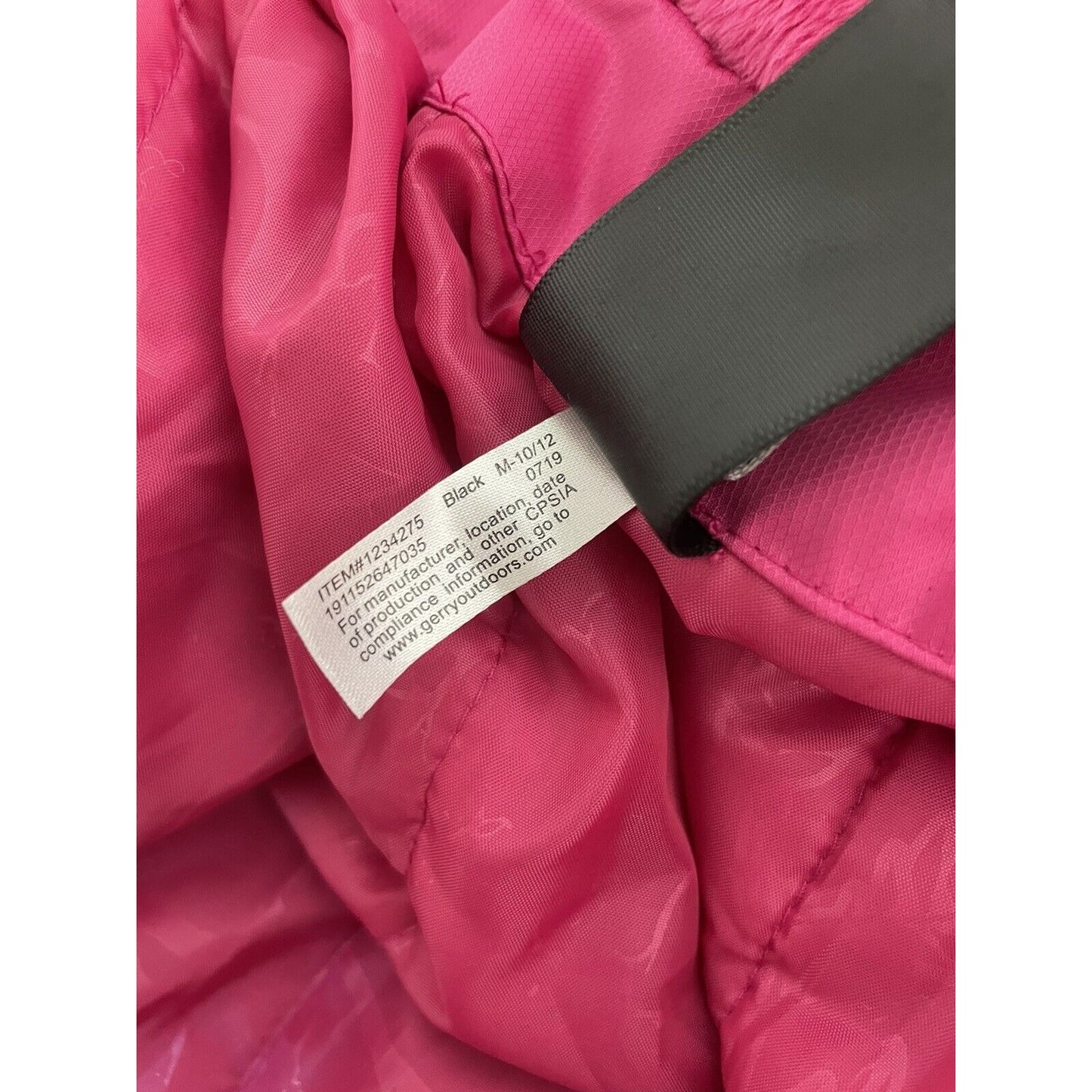 Gerry Grey Black Ski Snow Color Block Faux Fur Hooded Jacket Girls Size M Medium