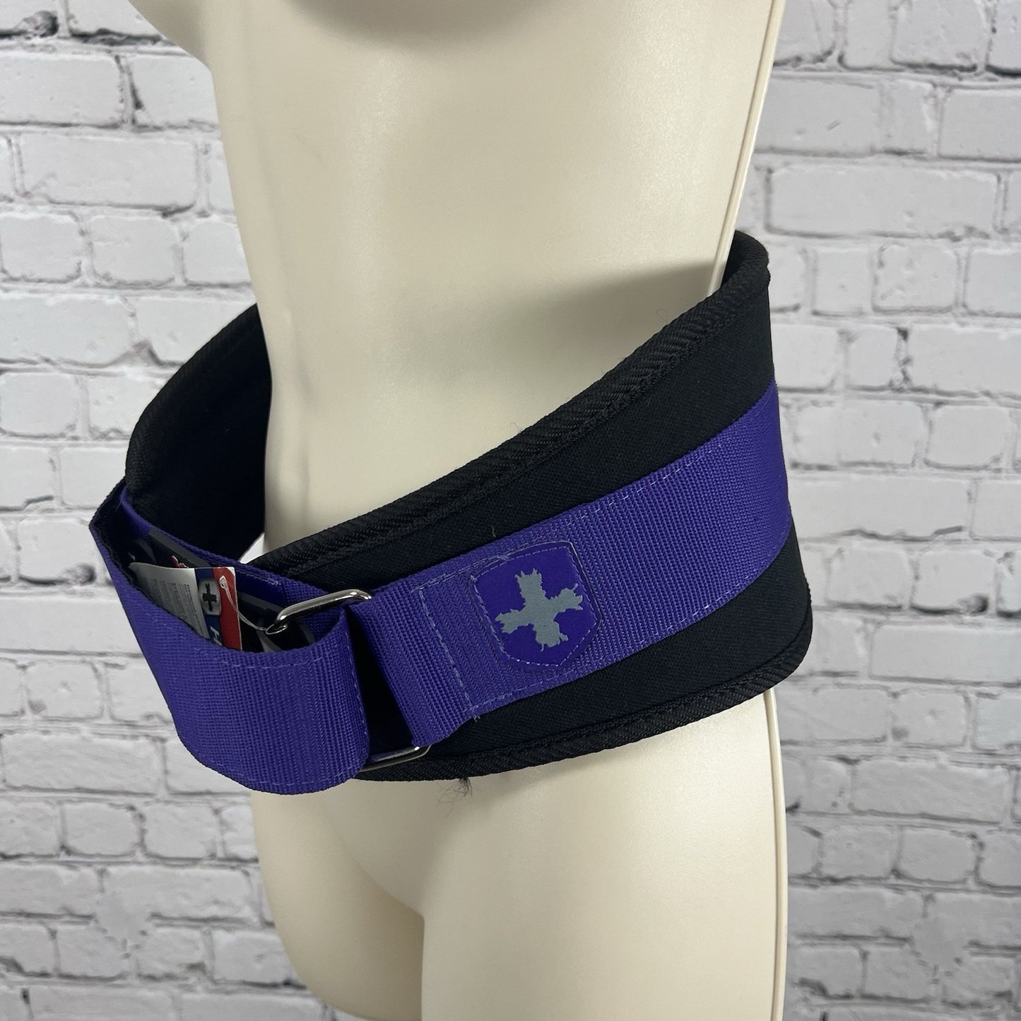NWT Harbinger Purple Black Womens 5” Foam Padded Core Support Belt Lifting Small