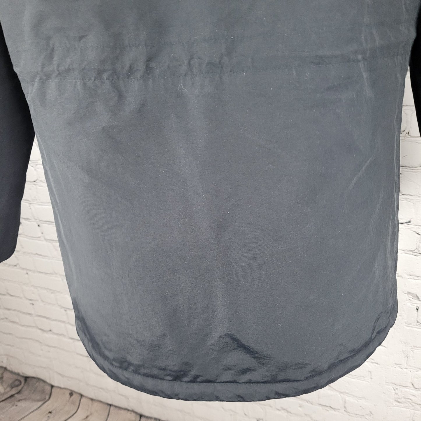 Lands' End Navy Waterproof Windproof Hooded Fleece Lined Full Zip Jacket XL/16