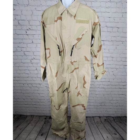 US Military Desert Camouflage Mechanics Cold Weather Uniform Coveralls Large L