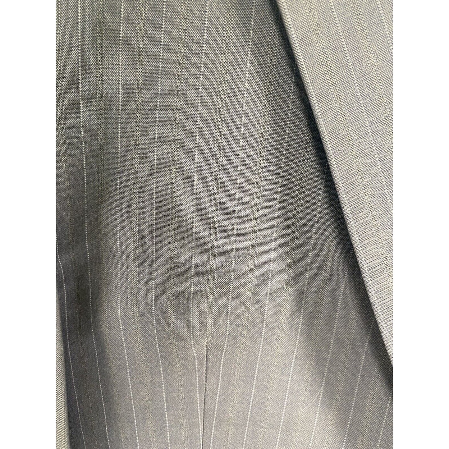 Alexandre London Savile Row Gray Super 80’s Wool 2 Button Blazer Jacket 40L