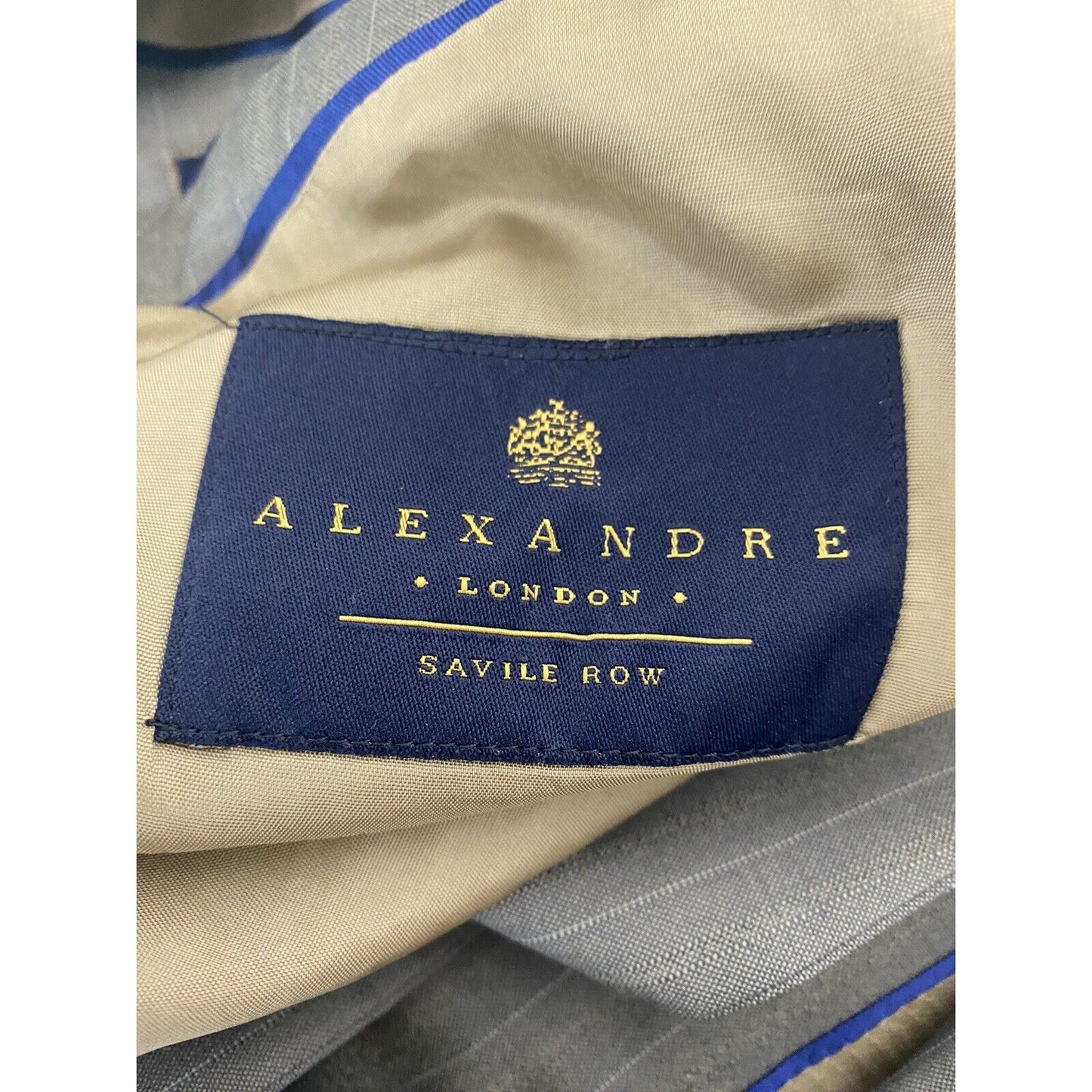 Alexandre London Savile Row Gray Super 80’s Wool 2 Button Blazer Jacket 40L